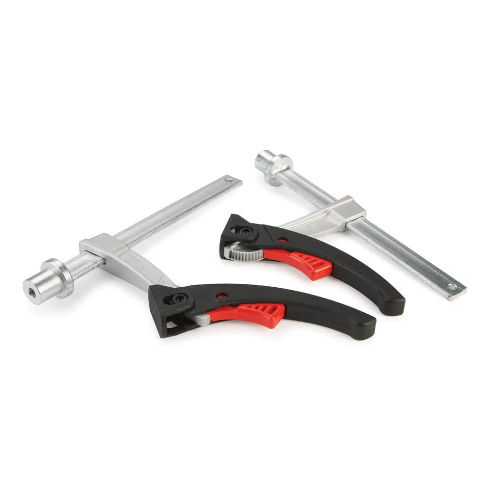 6” Ratcheting Lever Clamp for 20 mm MFT Style Table – 2 Piece