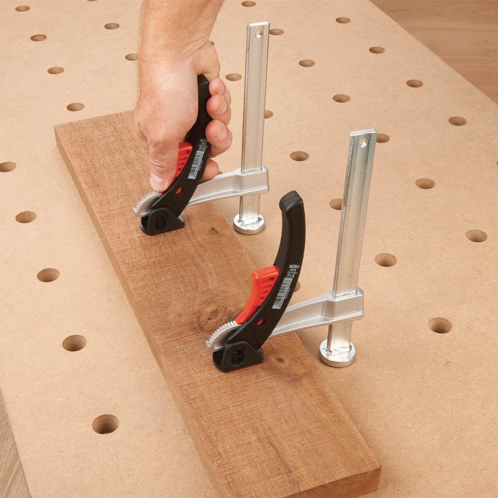 6” Ratcheting Lever Clamp for 20 mm MFT Style Table – 2 Piece - Image 3