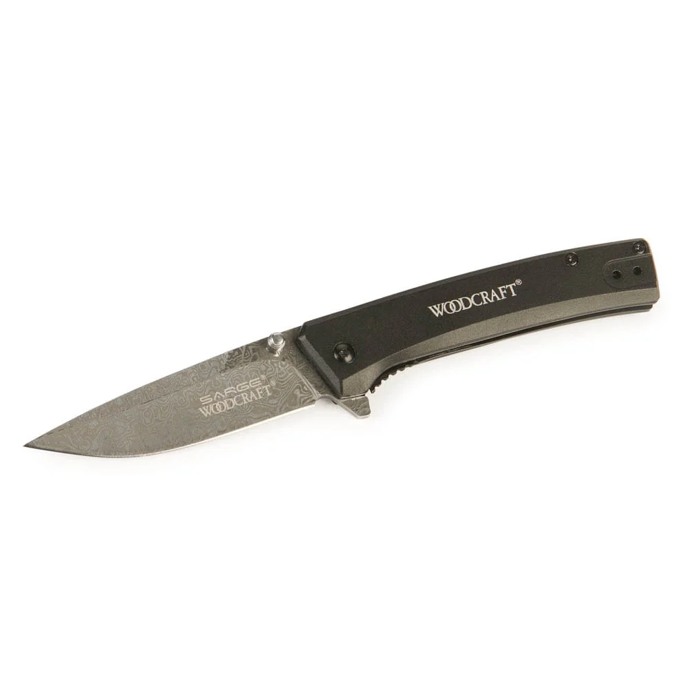 2024 Edition Woodcraft Drop Point Pocket Knife – 3-1/4″ Blade