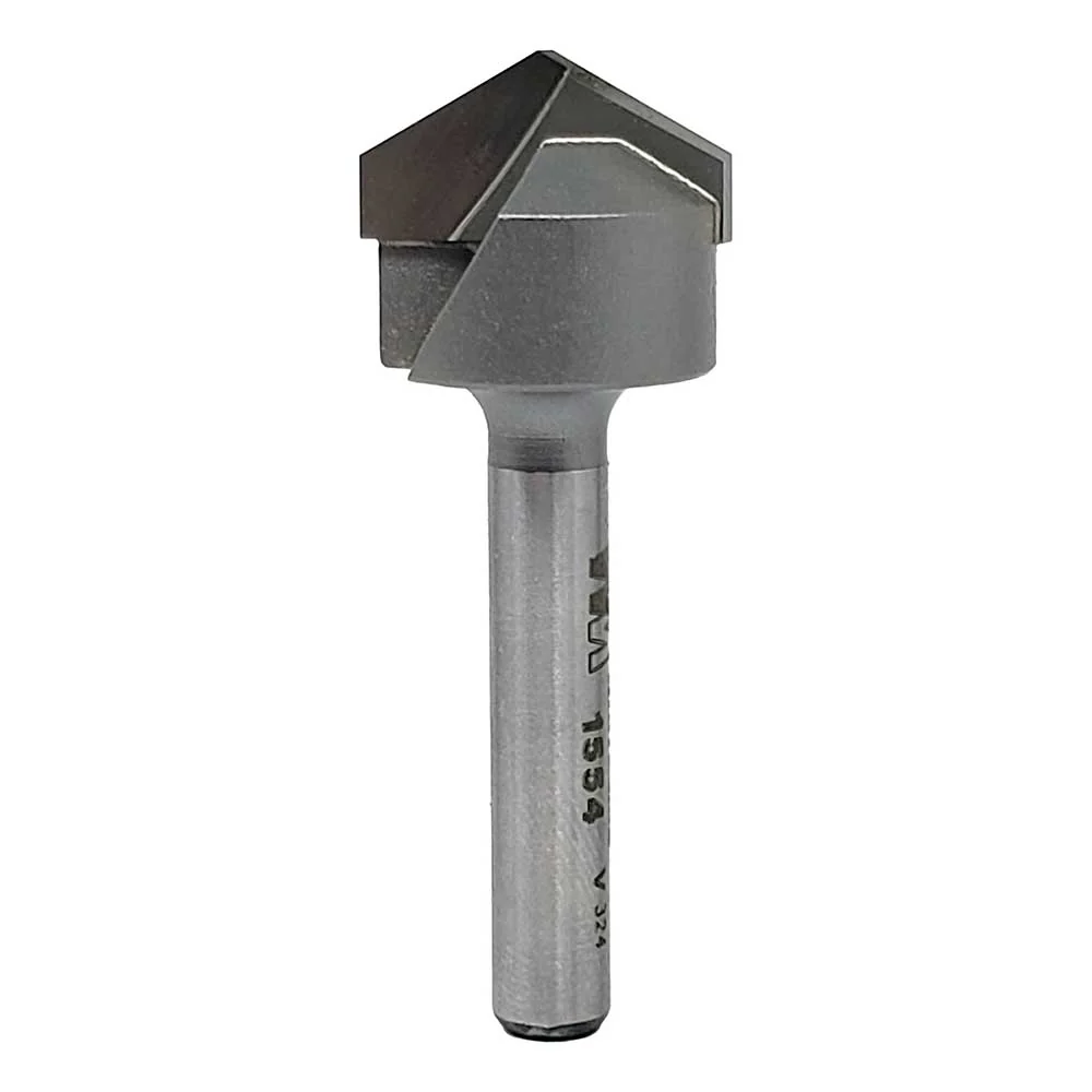 1554 120° V-Groove Bit 3/4″CD, 7/32″PL – 1/4″ Shank