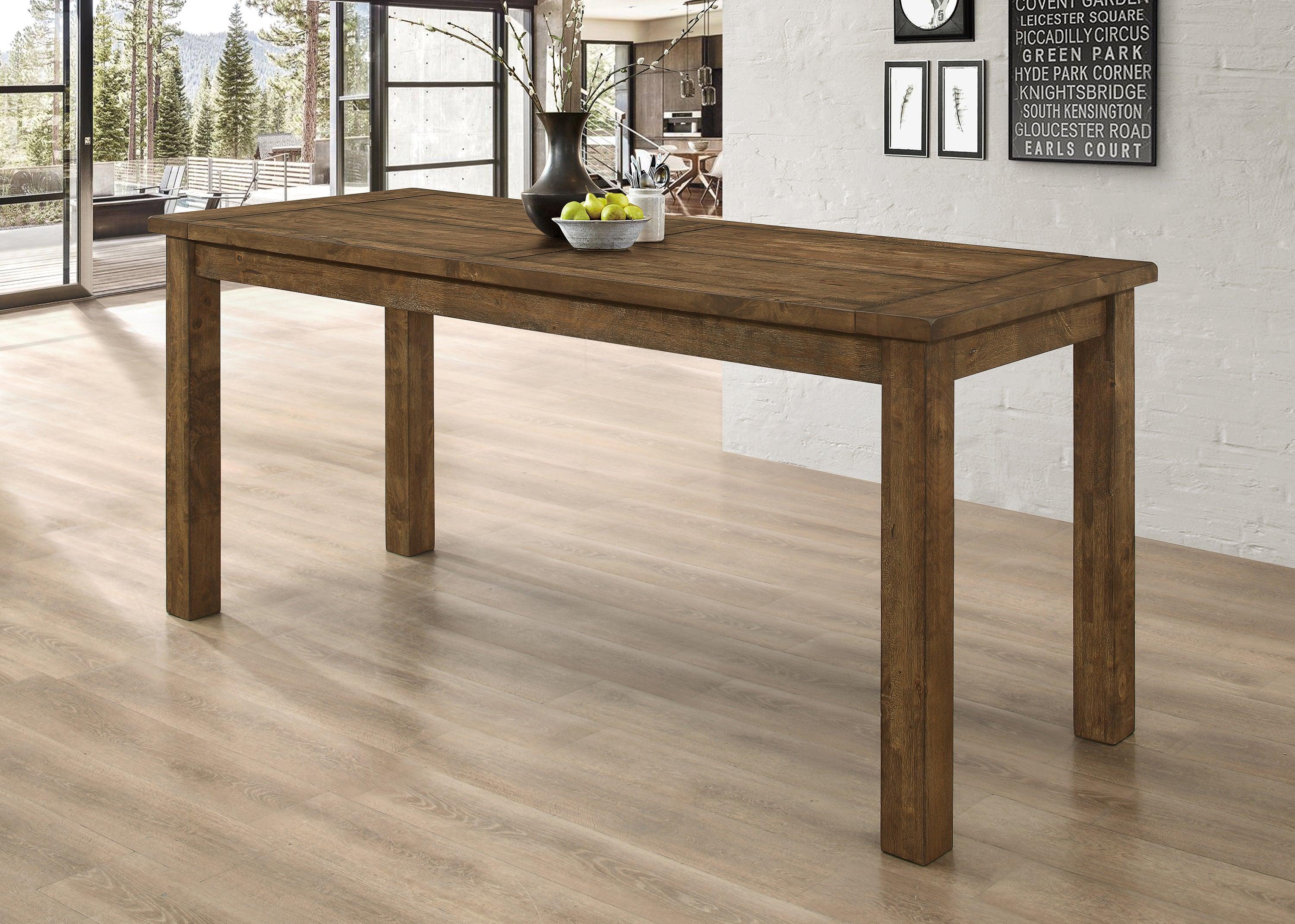 Coleman Rustic Golden Brown Rectangular Counter Height Set - Image 3