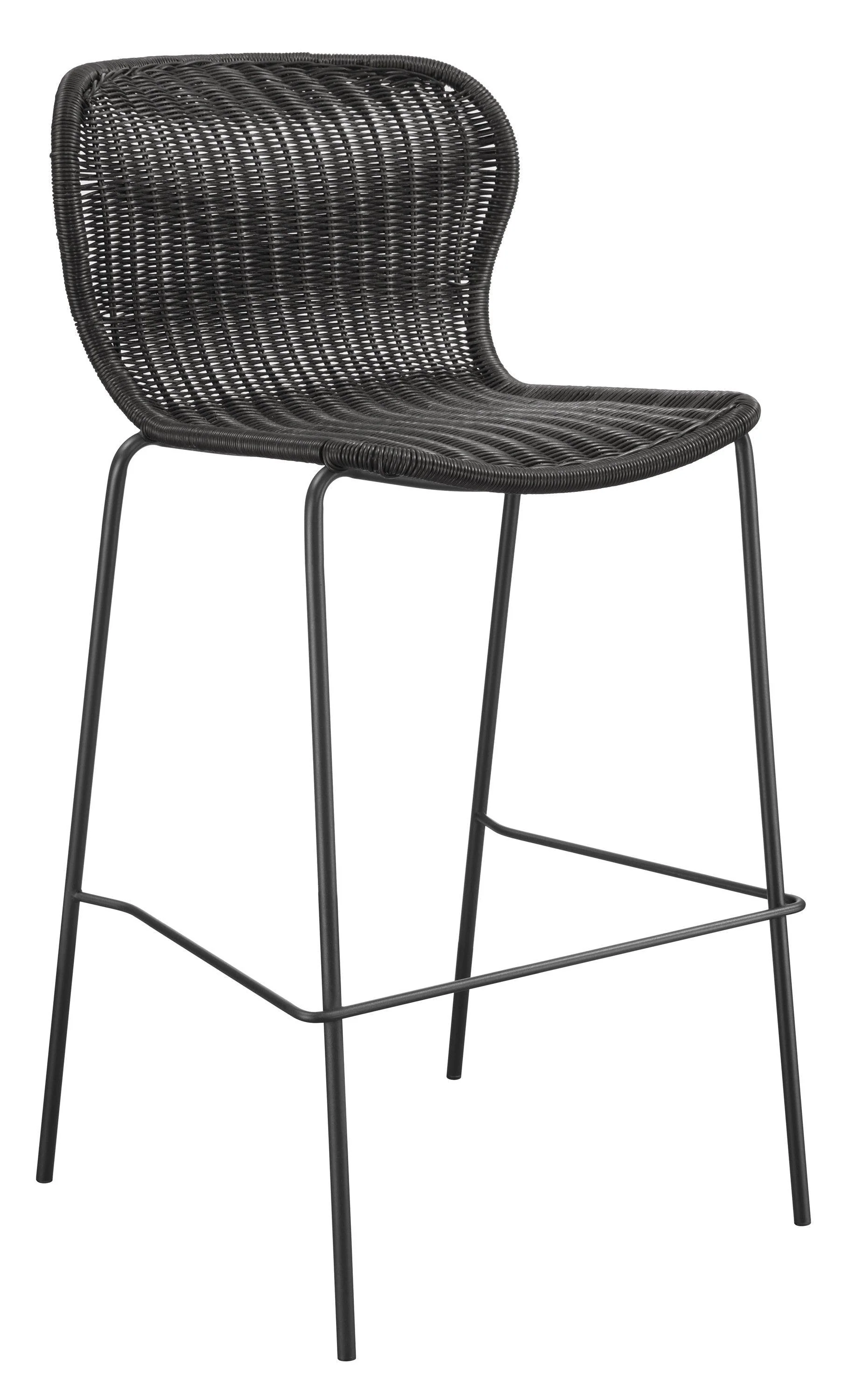 Mckinley Upholstered Bar Stools With Footrest (Set of 2) Brown Sandy Black - Image 2