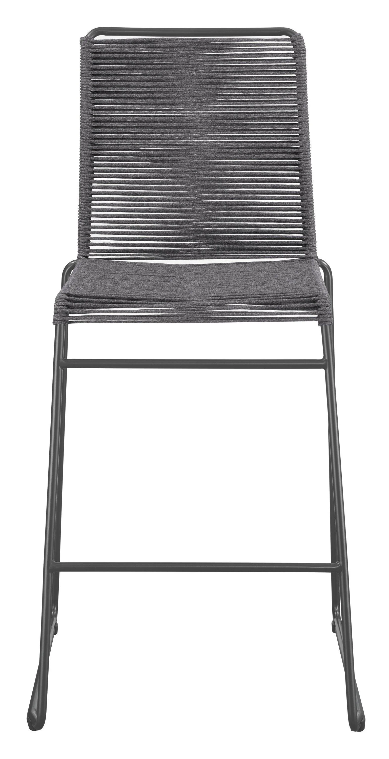 Kai Upholstered Bar Stools With Footrest (Set of 2) Charcoal Gunmetal - Image 3
