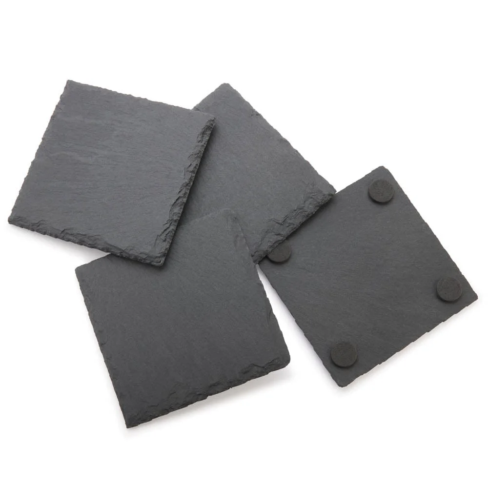 Engravable Slate Coasters - 4 Piece - Image 2