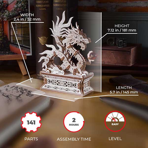 Wooden Dragon Model Kit - Image 2