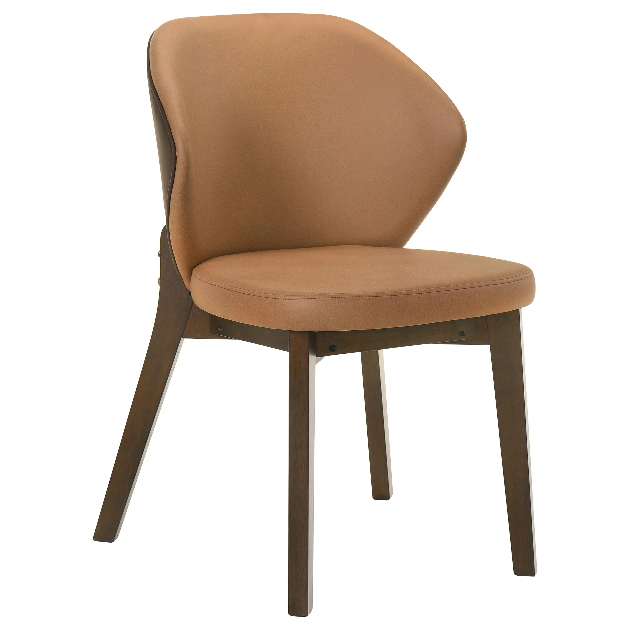 Randolph Dining Side Chair Butterscotch and Brown (Set of 2) - Image 3