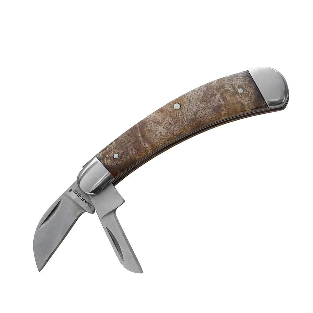 Vision Maker – Maple Burl Wood Woodcarving Pocket Knife