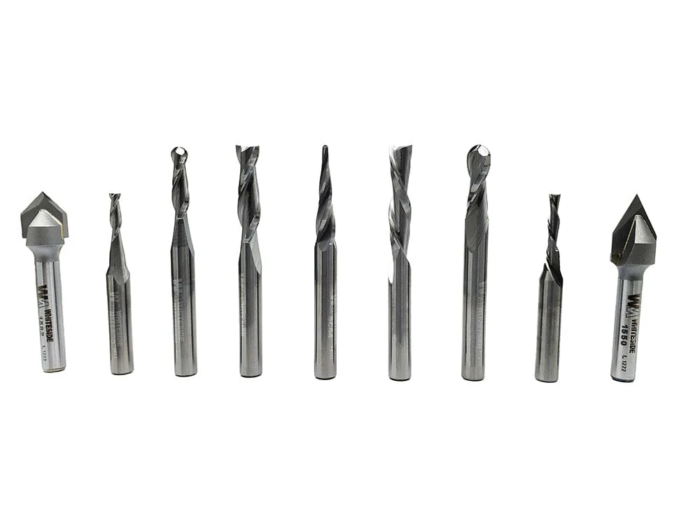 CNC General Purpose Router Bit Set - 9 Piece - Image 1