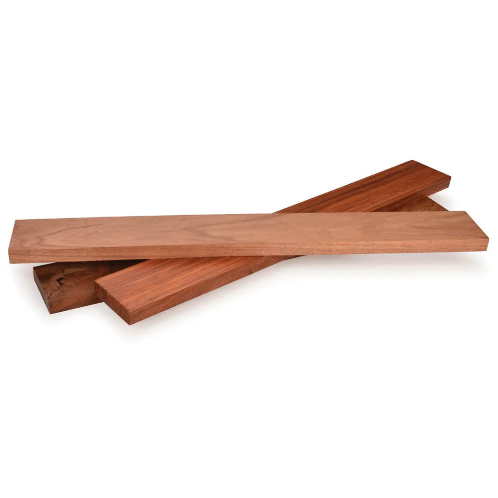 Macacauba, Padauk, and Goncalo Alves Thin Stock Assortment – 3/4″ x 3″ x 24″ – 3 Piece