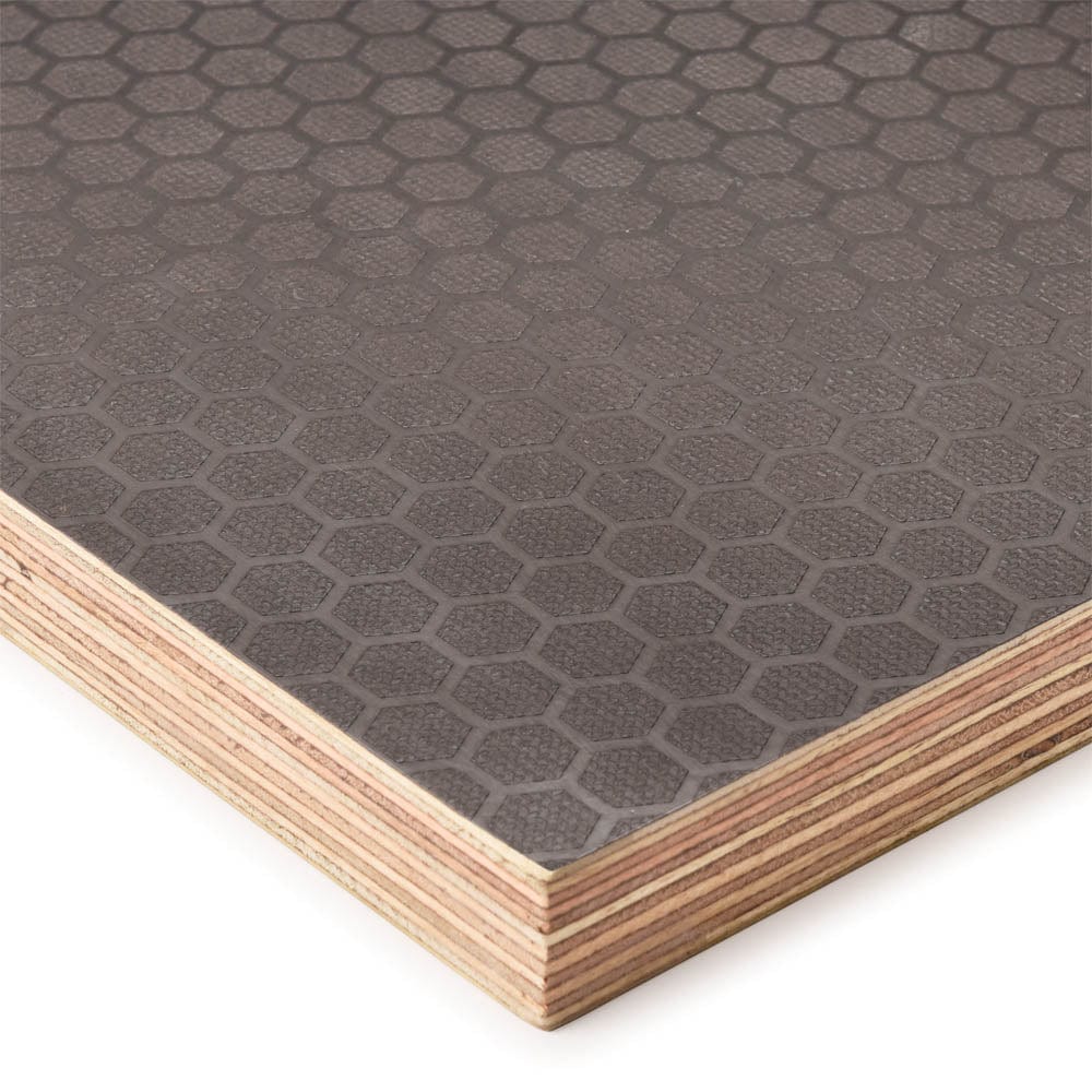Hexaply Anti-Slip Phenolic Plywood – 13/16″ (21 mm) x 24″ x 48″ – Black