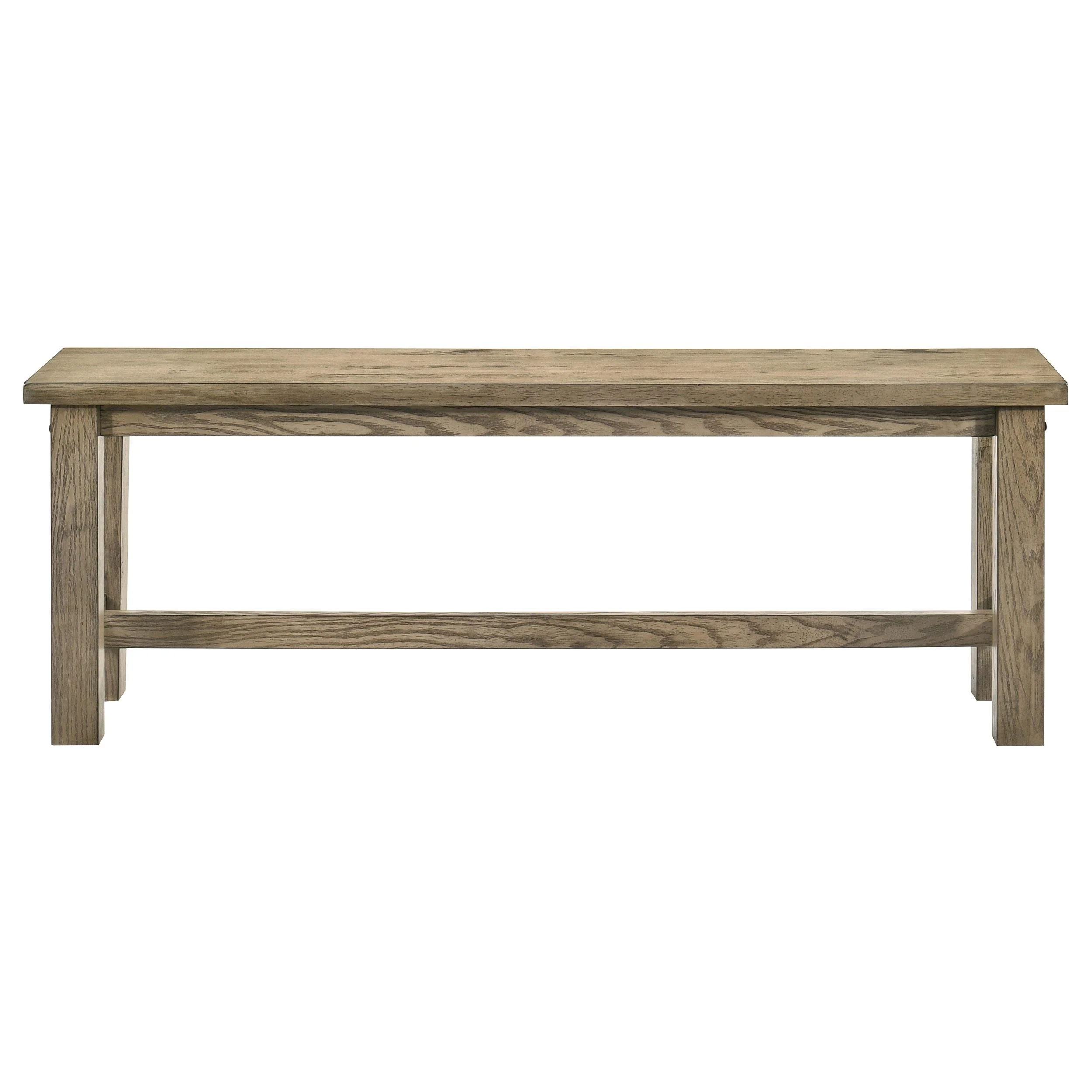 Cardova 51-inch Solid Wood Dining Bench Vineyard Oak - Image 3
