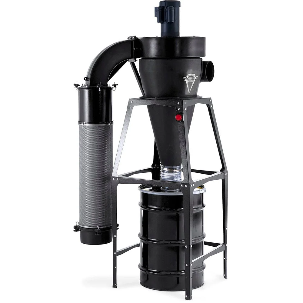 V-System 3000 55-Gallon Cyclone Dust Collector with Stand – HEPA GFM – 3 HP 1 Ph 230V