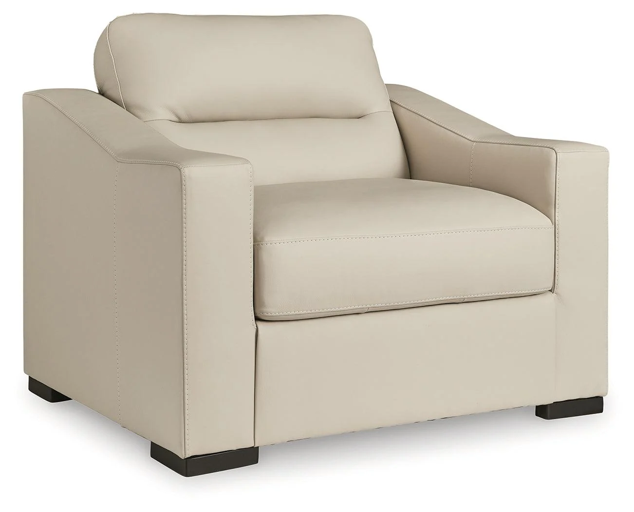 Treasure Trove Almond Leather Oversized Chair - Image 2