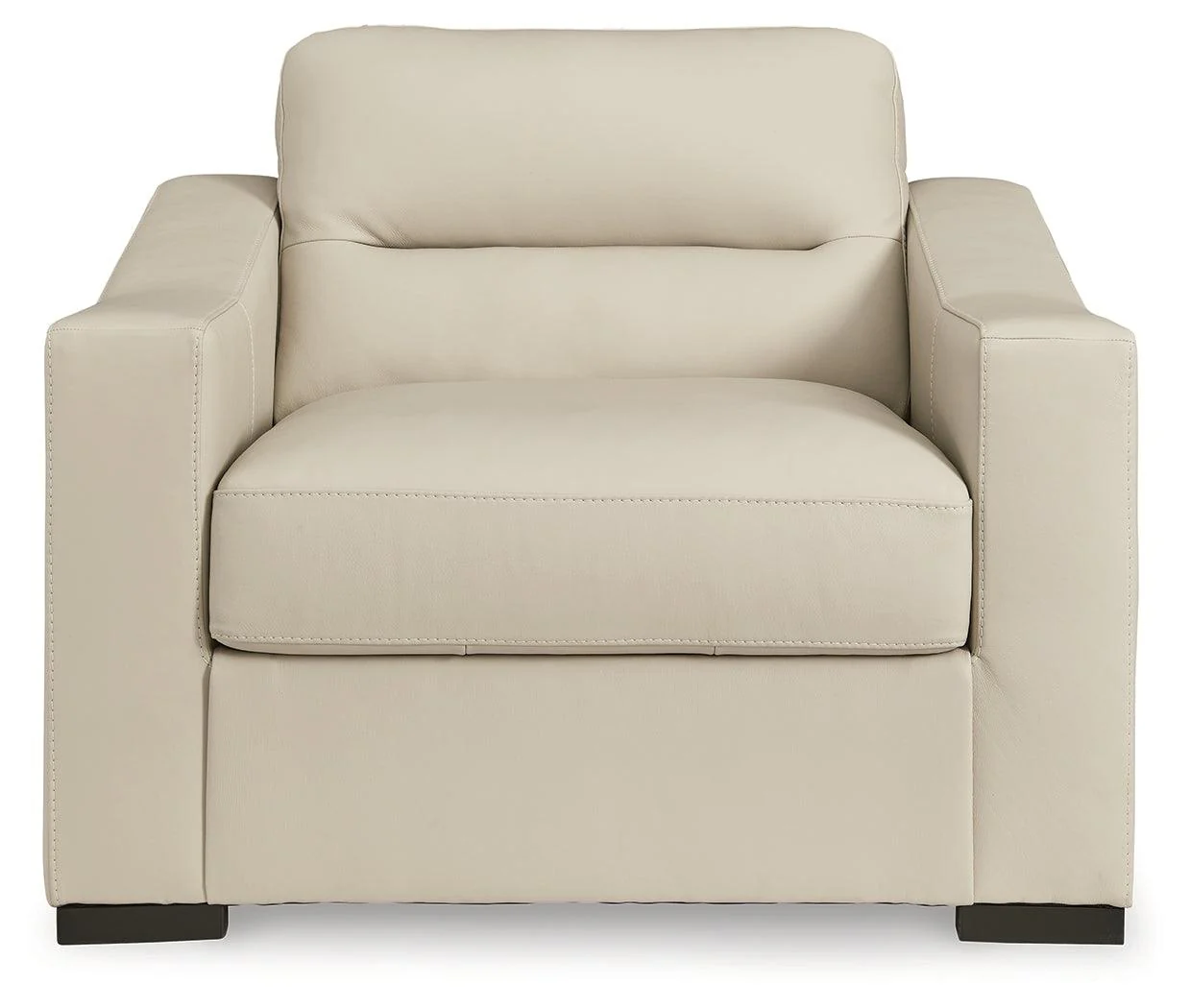 Treasure Trove Almond Leather Oversized Chair - Image 3