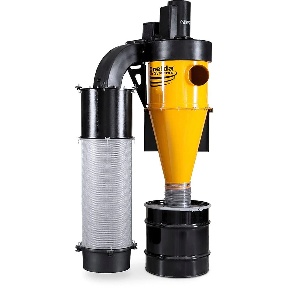 Dust Gorilla Pro with Smart Boost 35-Gallon Cyclone Dust Collector with Wall Mount – HEPA GFM – 5HP 1 Ph 230V
