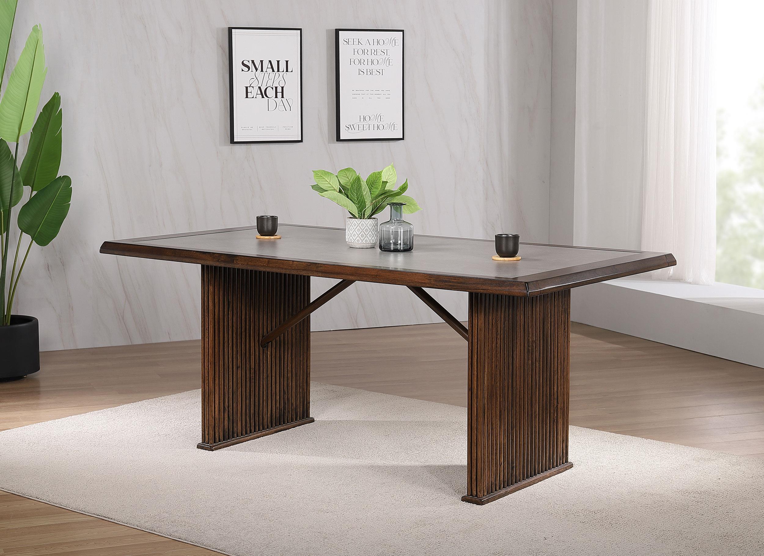 Sherwood 72-inch Rectangular Dining Table Brown - Image 2