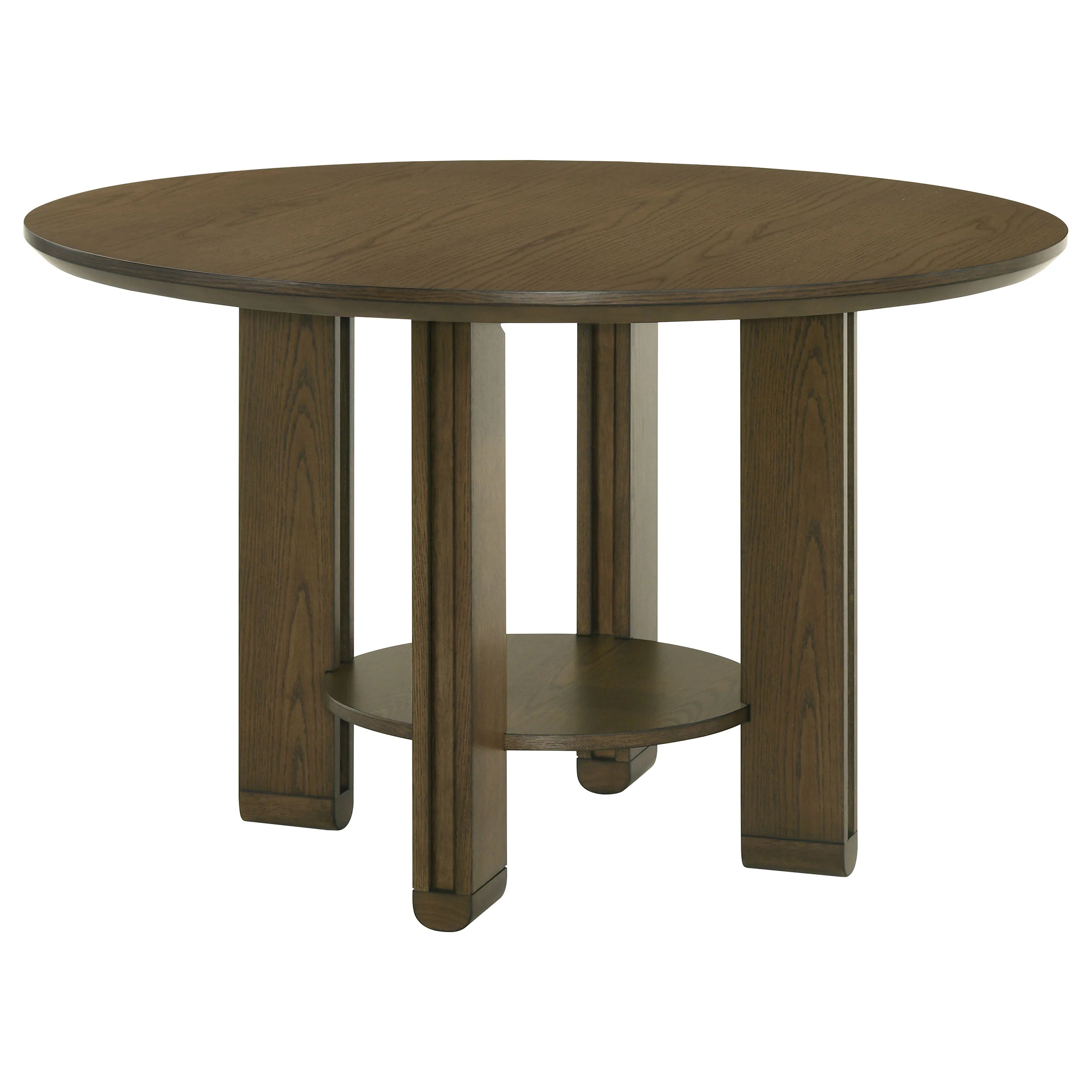 Ottowa Brown Round Wood Dining Room Table Set - Image 3