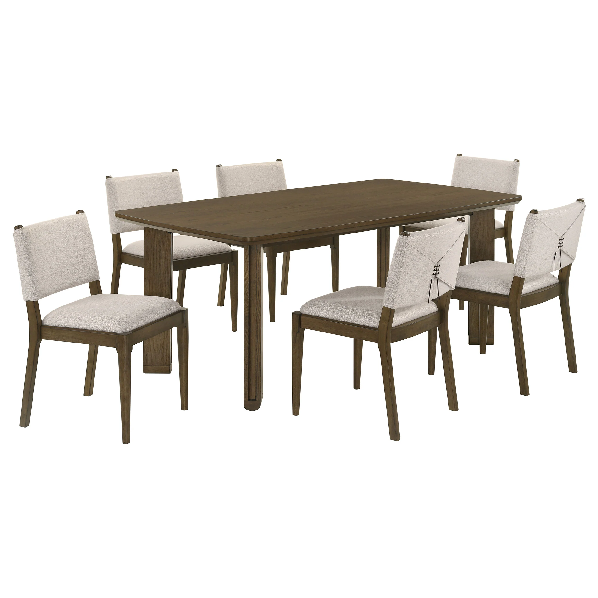 Ottowa Brown Rectangular Wood Dining Room Table Set - Image 2