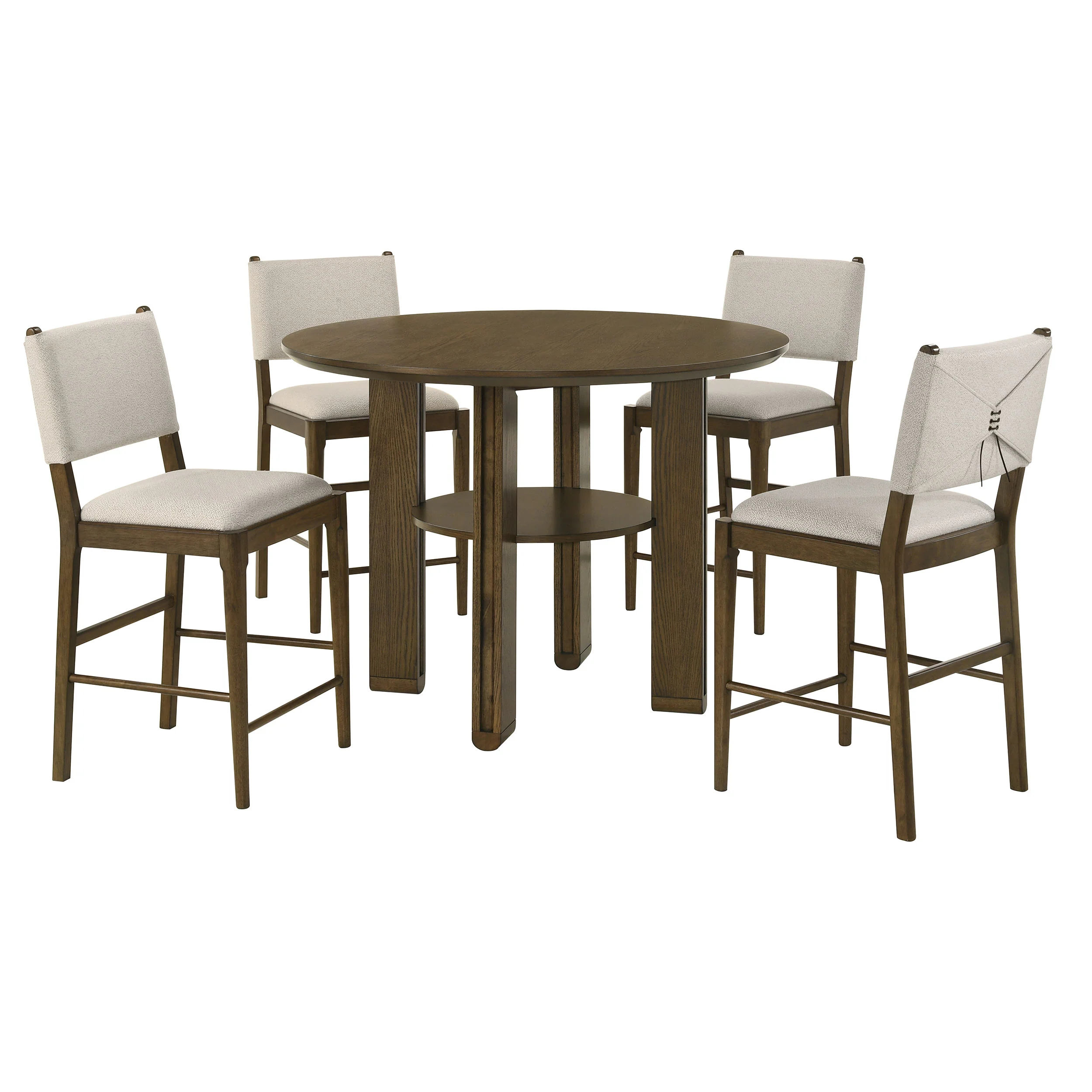 Ottowa Brown Round Counter Height Set - Image 2