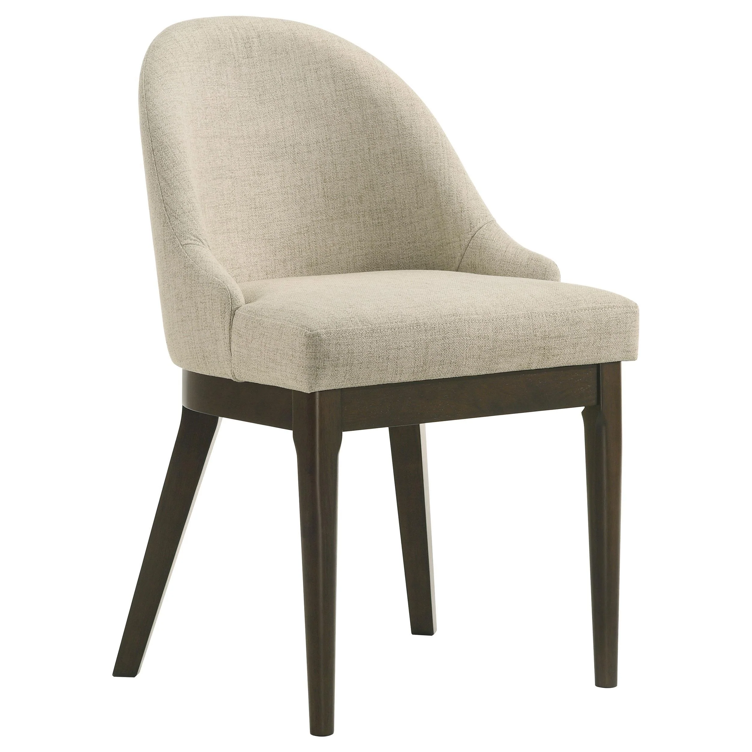 Reseda Upholstered Dining Side Chair Beige (Set of 2) - Image 3
