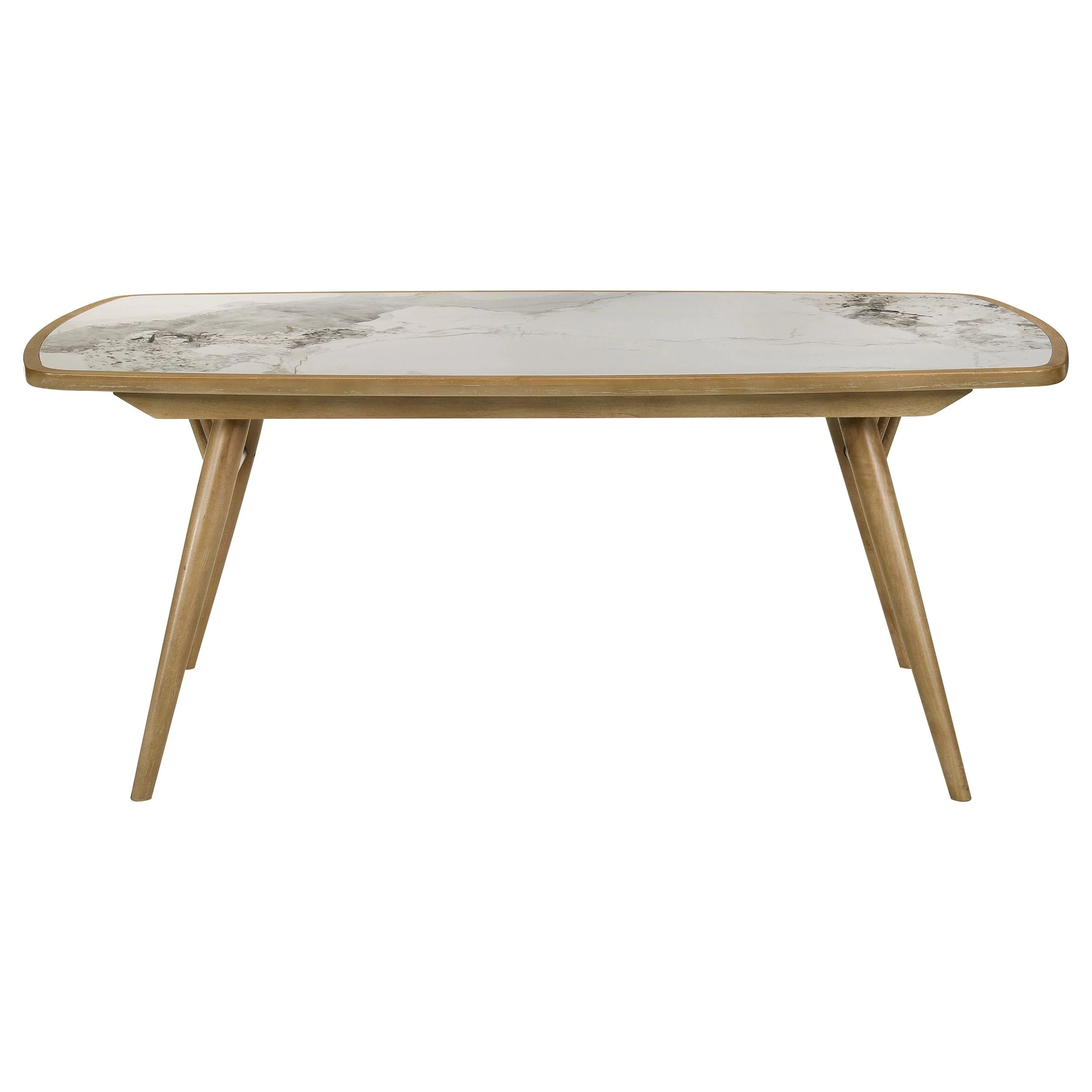 Croyden 73-inch Rectangular Dining Table Weathered Natural - Image 3