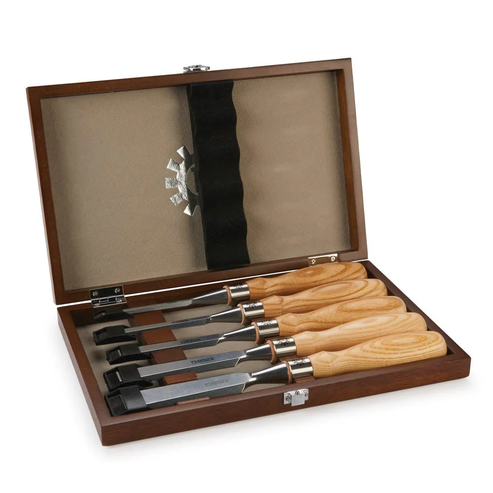 Richter Beveled Edge Chisel Set with Wood Box - 5 Piece - Image 1
