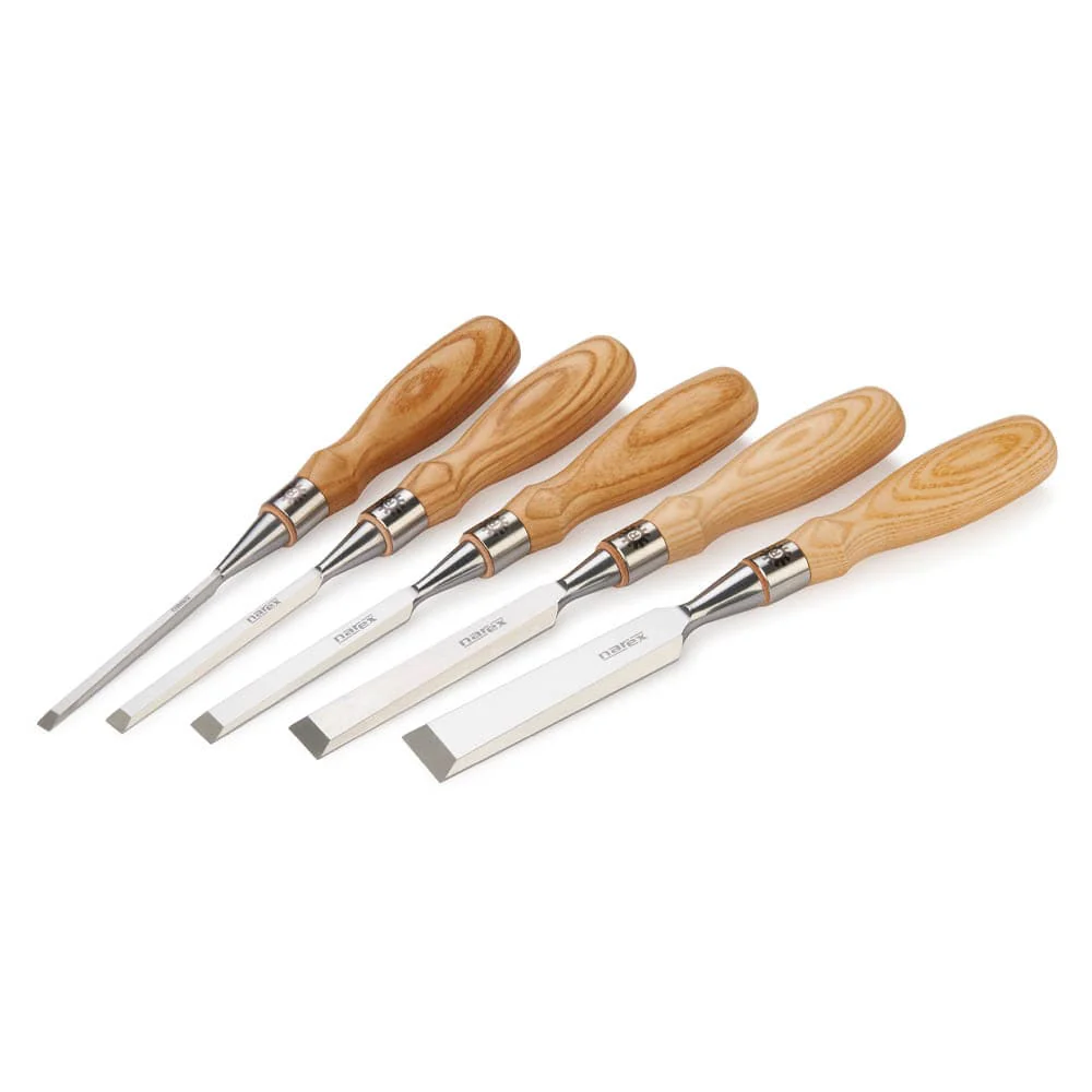 Richter Beveled Edge Chisel Set with Wood Box - 5 Piece - Image 2