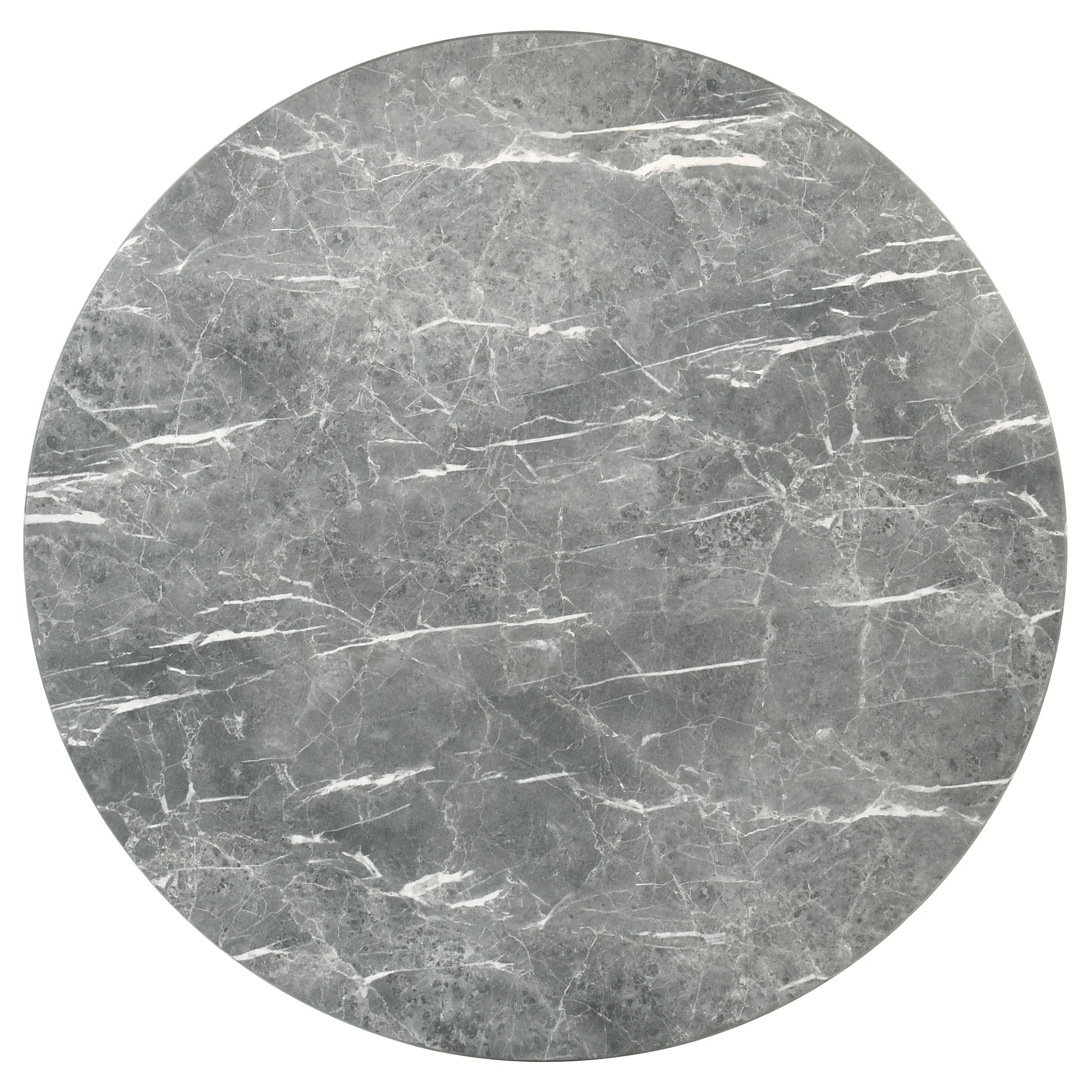 Franklin 59-inch Round Dining Table Grey and Dark Oak - Image 3