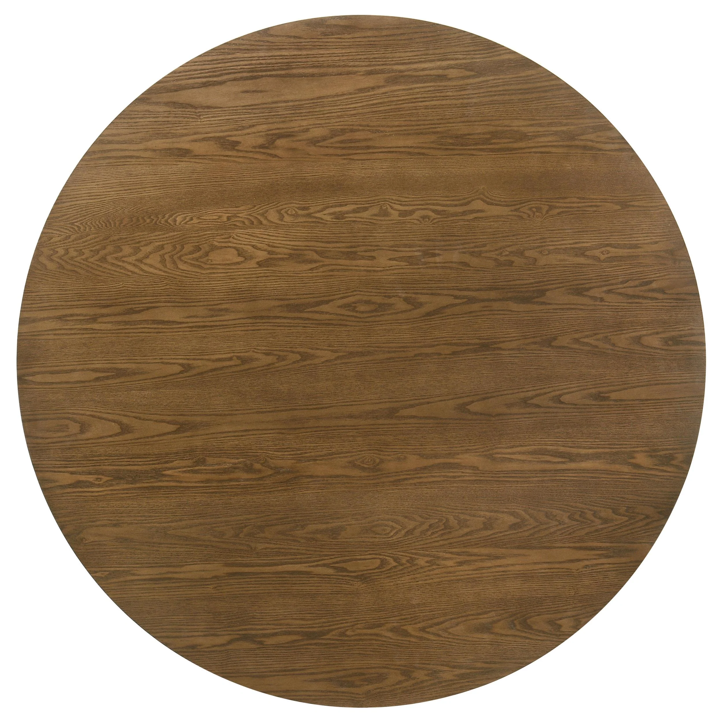 Franklin 54-inch Round Wood Pedestal Base Dining Table Dark Brown - Image 3