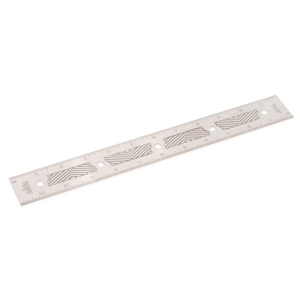 12″ Stainless Steel Precision Ruler – Imperial
