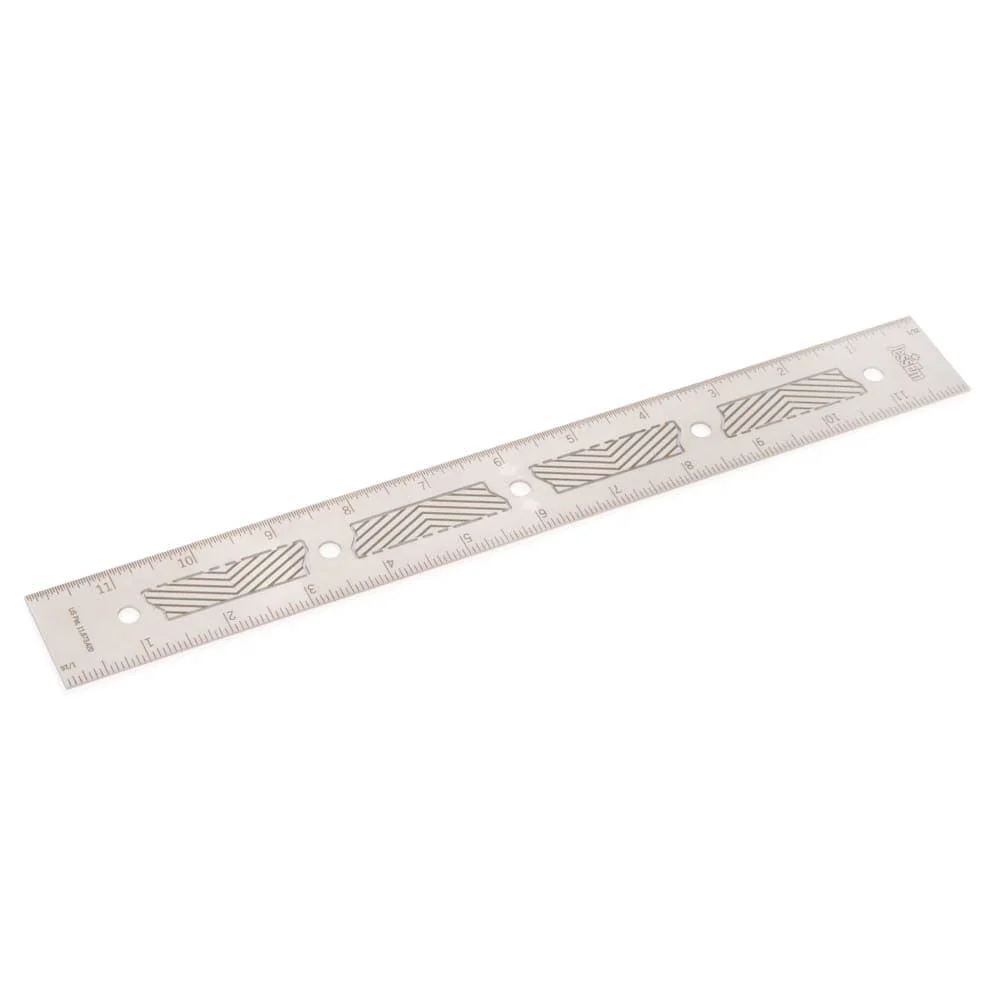 12" Stainless Steel Precision Ruler - Imperial - Image 2