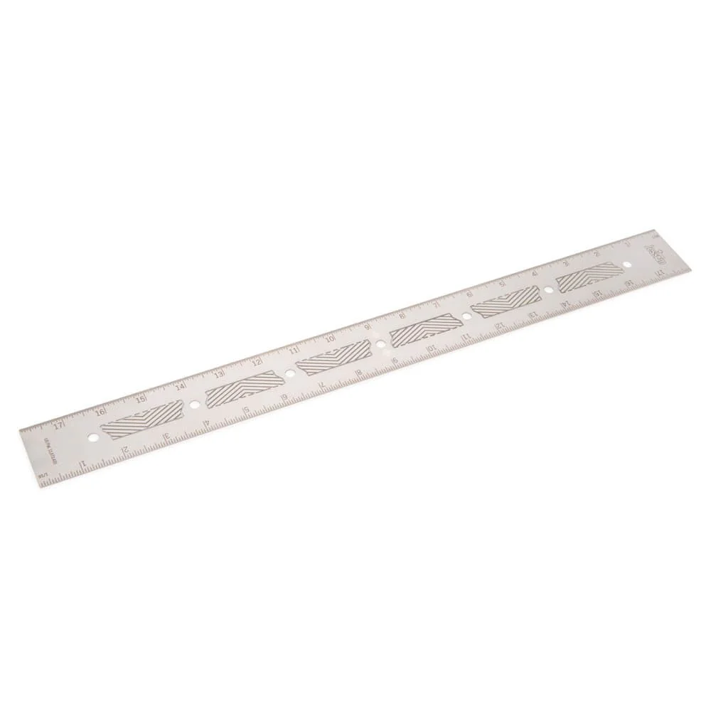 18" Stainless Steel Precision Ruler - Imperial - Image 2