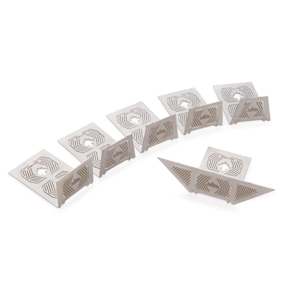 Stainless Steel Saddle Squares Combo Set – 6 Piece
