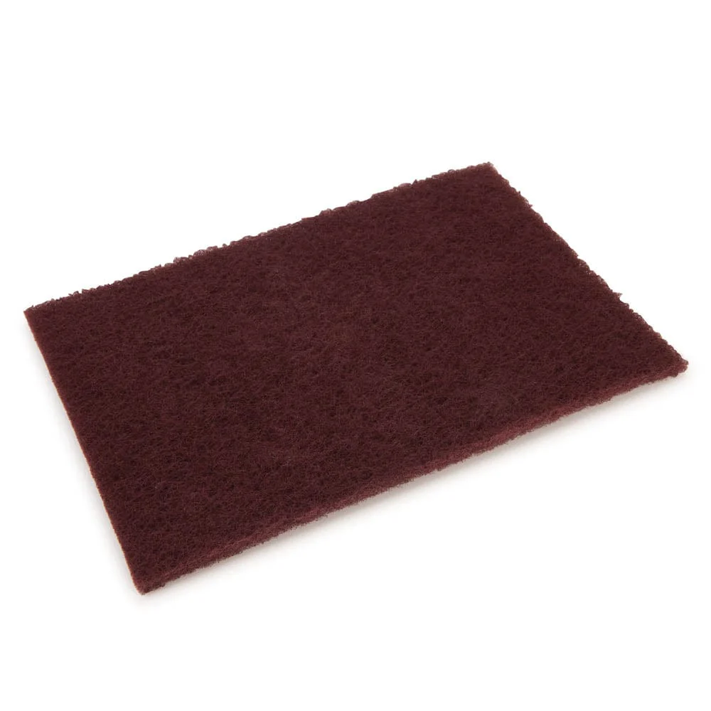 Non-Woven Sanding Pad - Maroon - 6" x 9" - Image 1