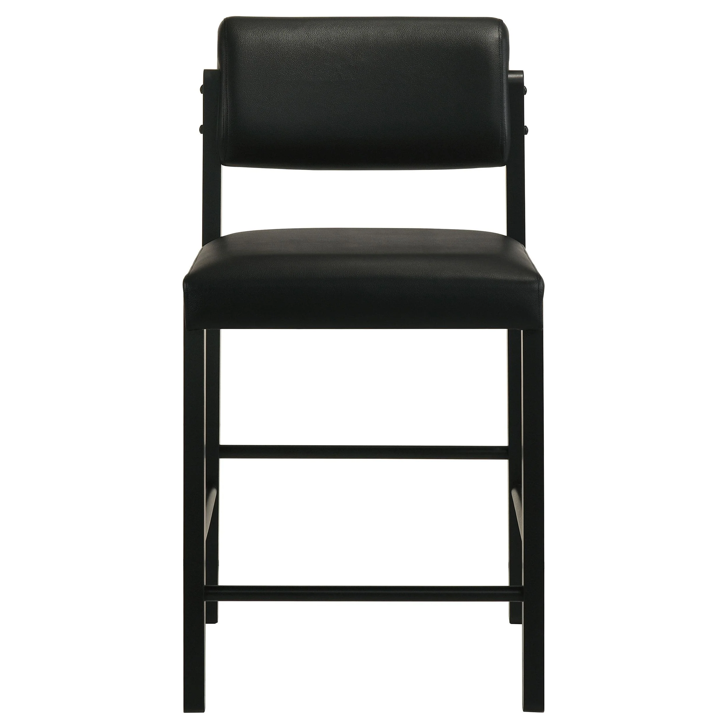 Kehoe Upholstered Counter Height Chair Black (Set of 2) - Image 2