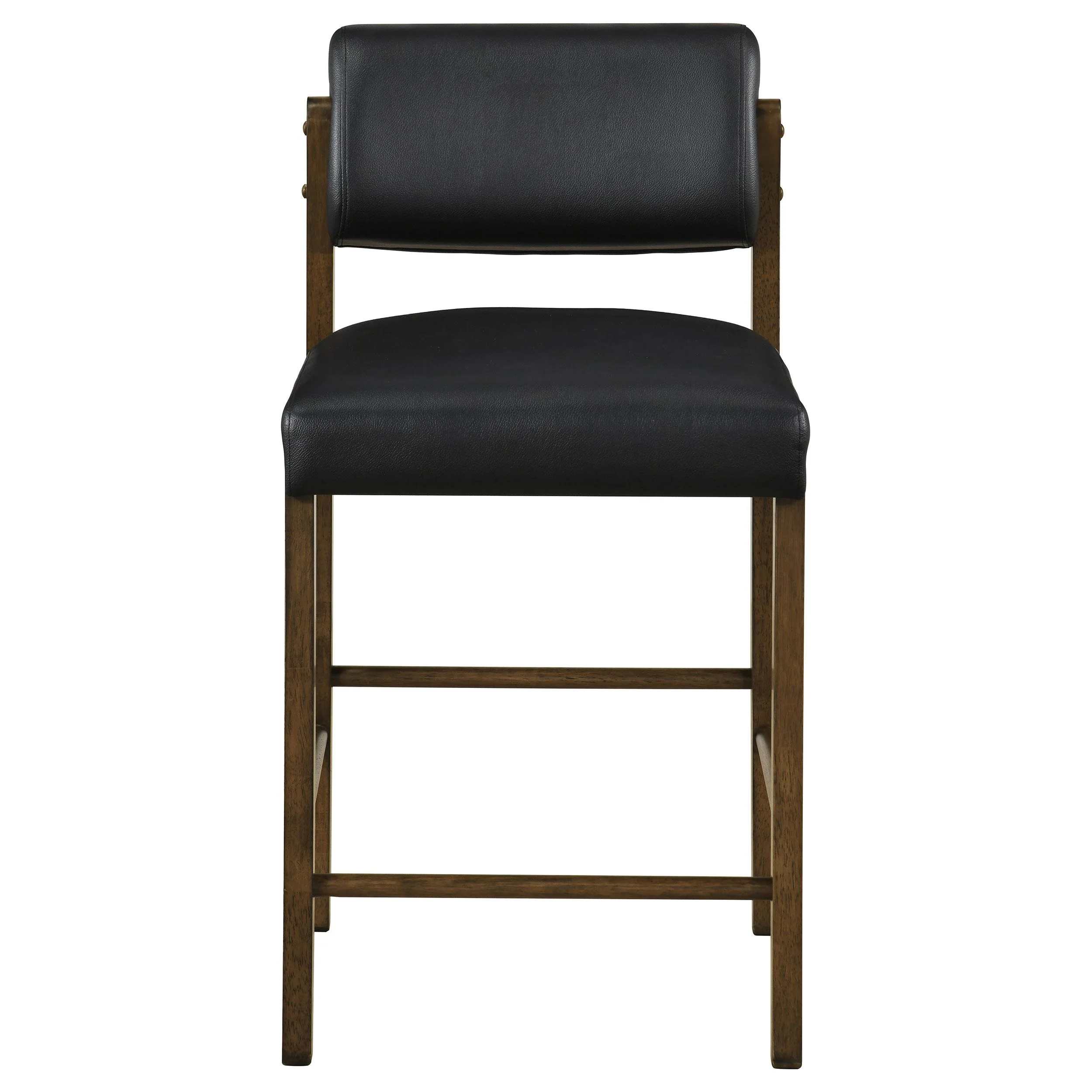 Kehoe Upholstered Counter Height Chair Black and Walnut (Set of 2) - Image 3