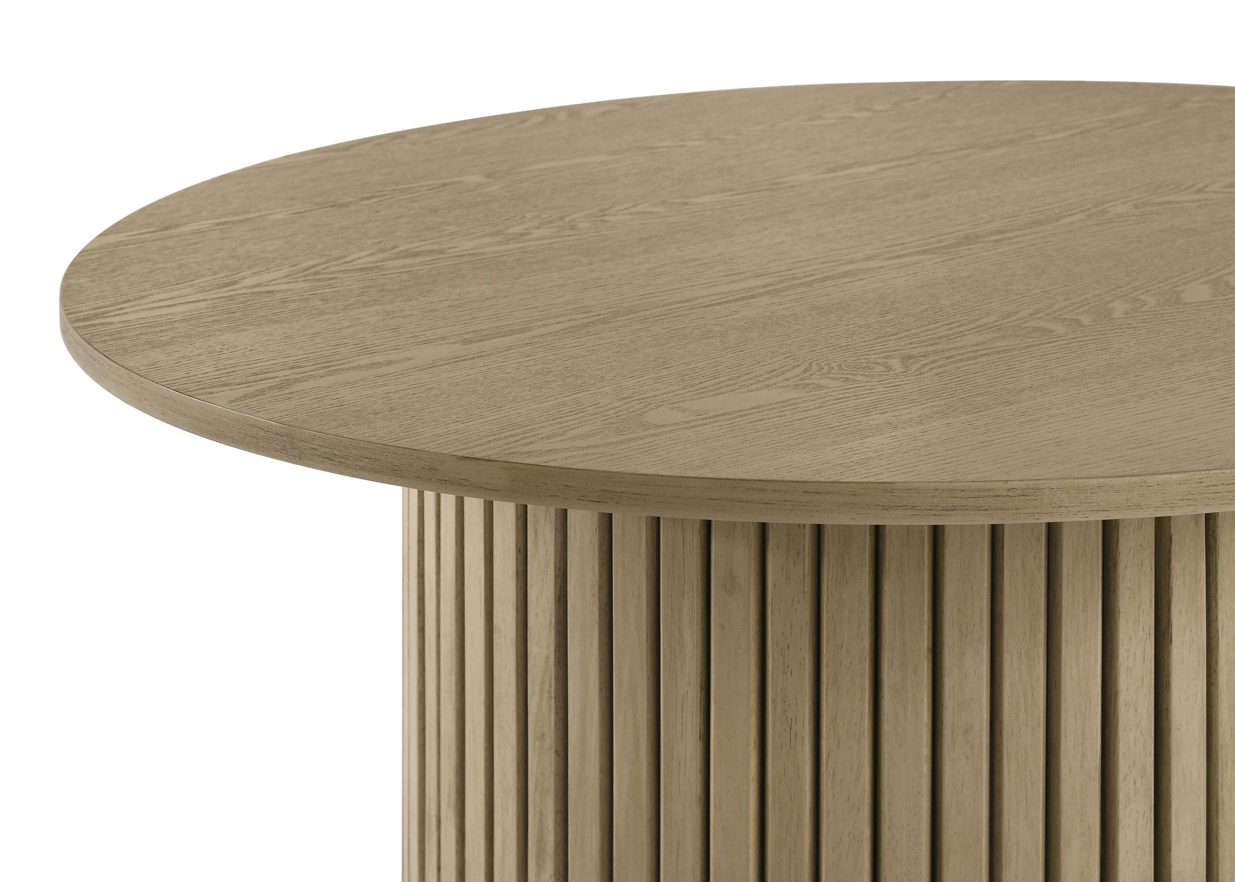 Hamlyn 43-inch Round Wood Counter Height Dining Table Natural Oak - Image 3