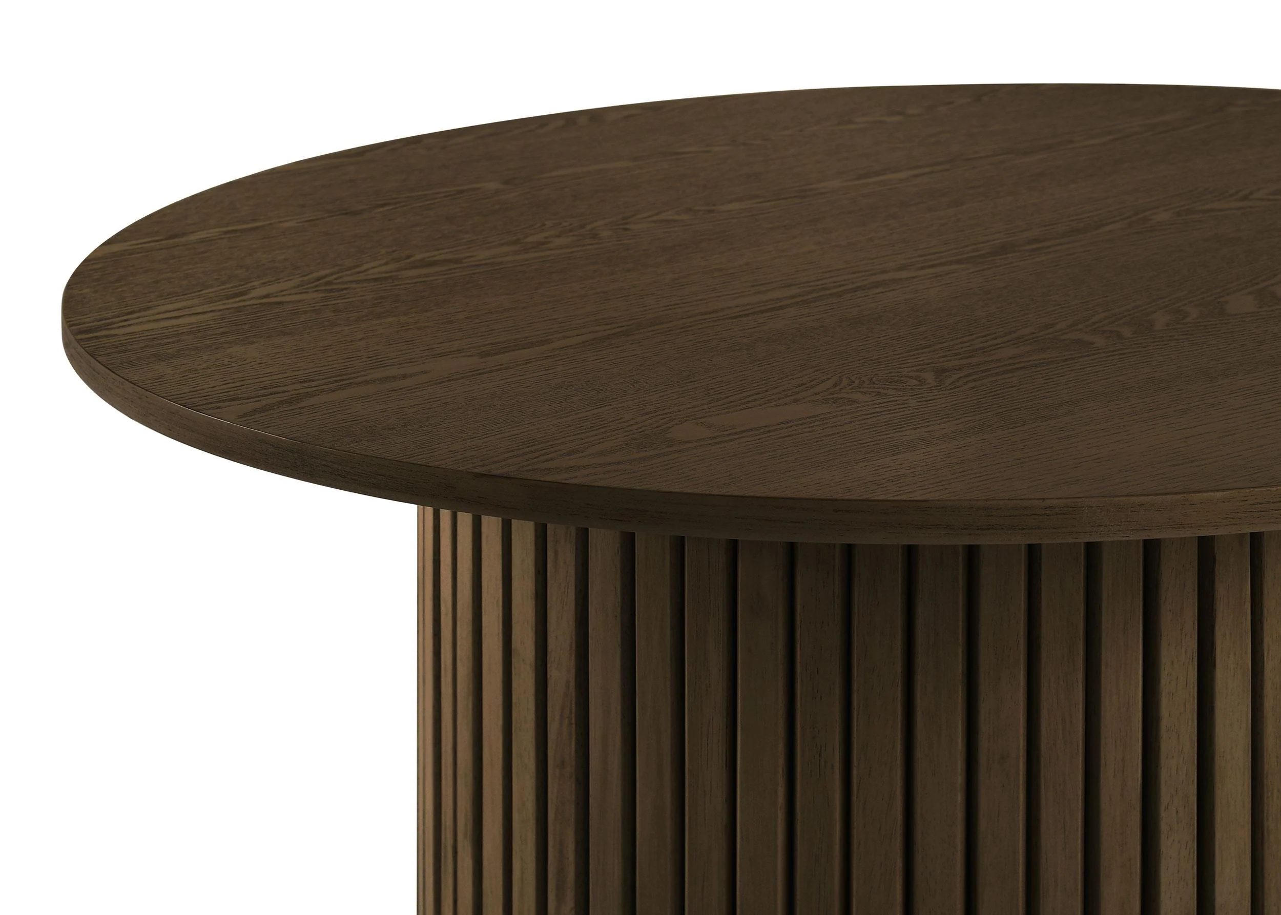 Hamlyn 43-inch Round Wood Counter Height Dining Table Walnut - Image 3