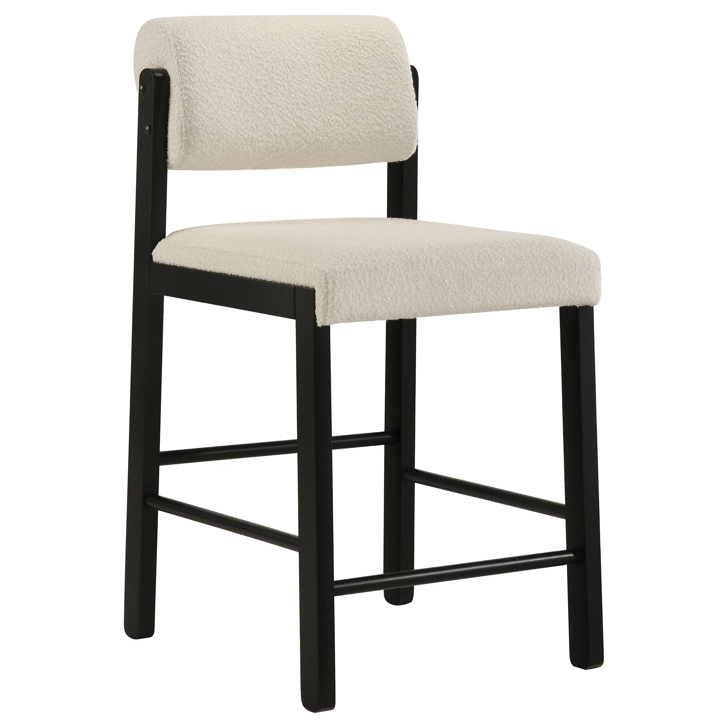 Kehoe Upholstered Counter Height Chair Cream and Black (Set of 2) - Image 3
