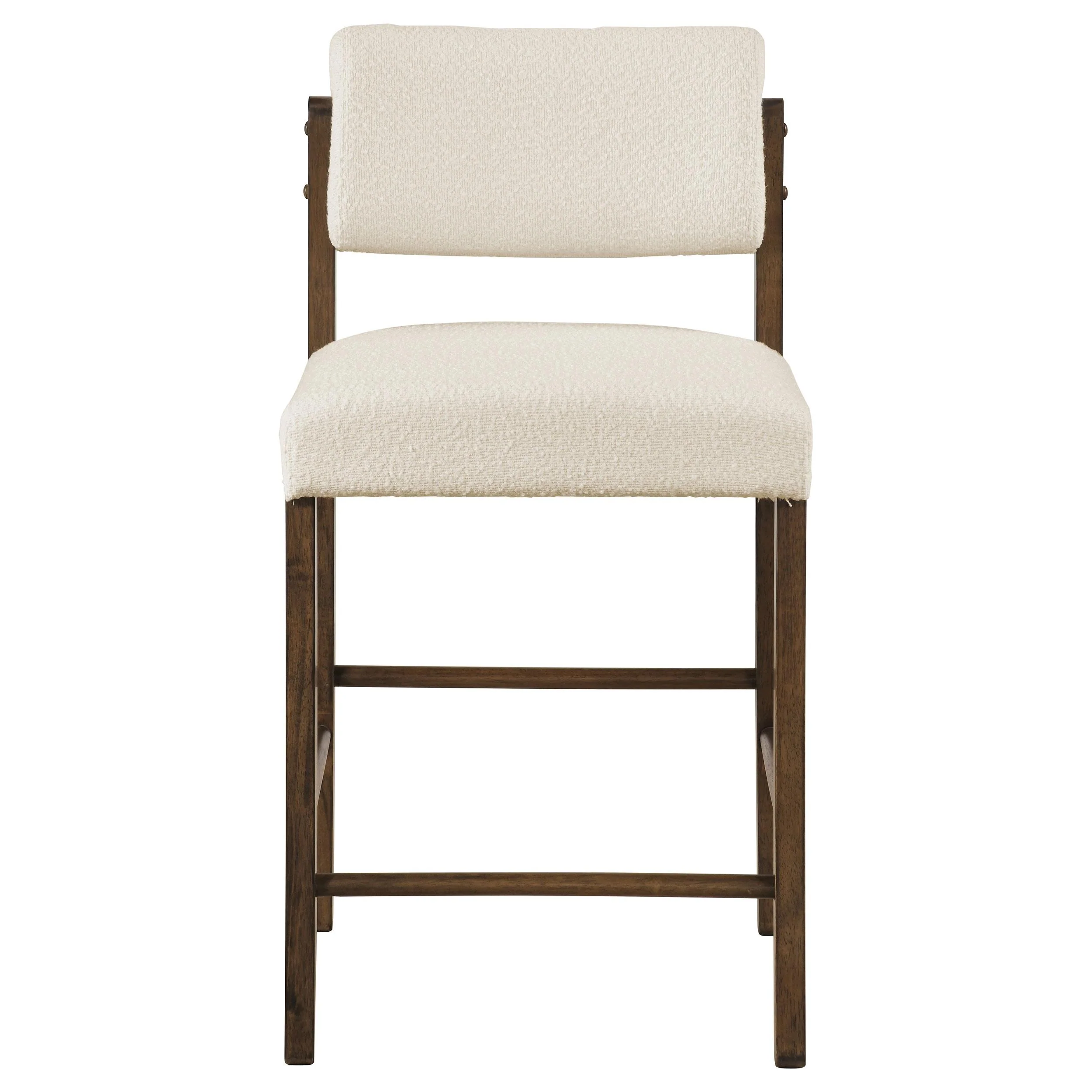 Kehoe Upholstered Counter Height Chair Cream and Walnut (Set of 2) - Image 3