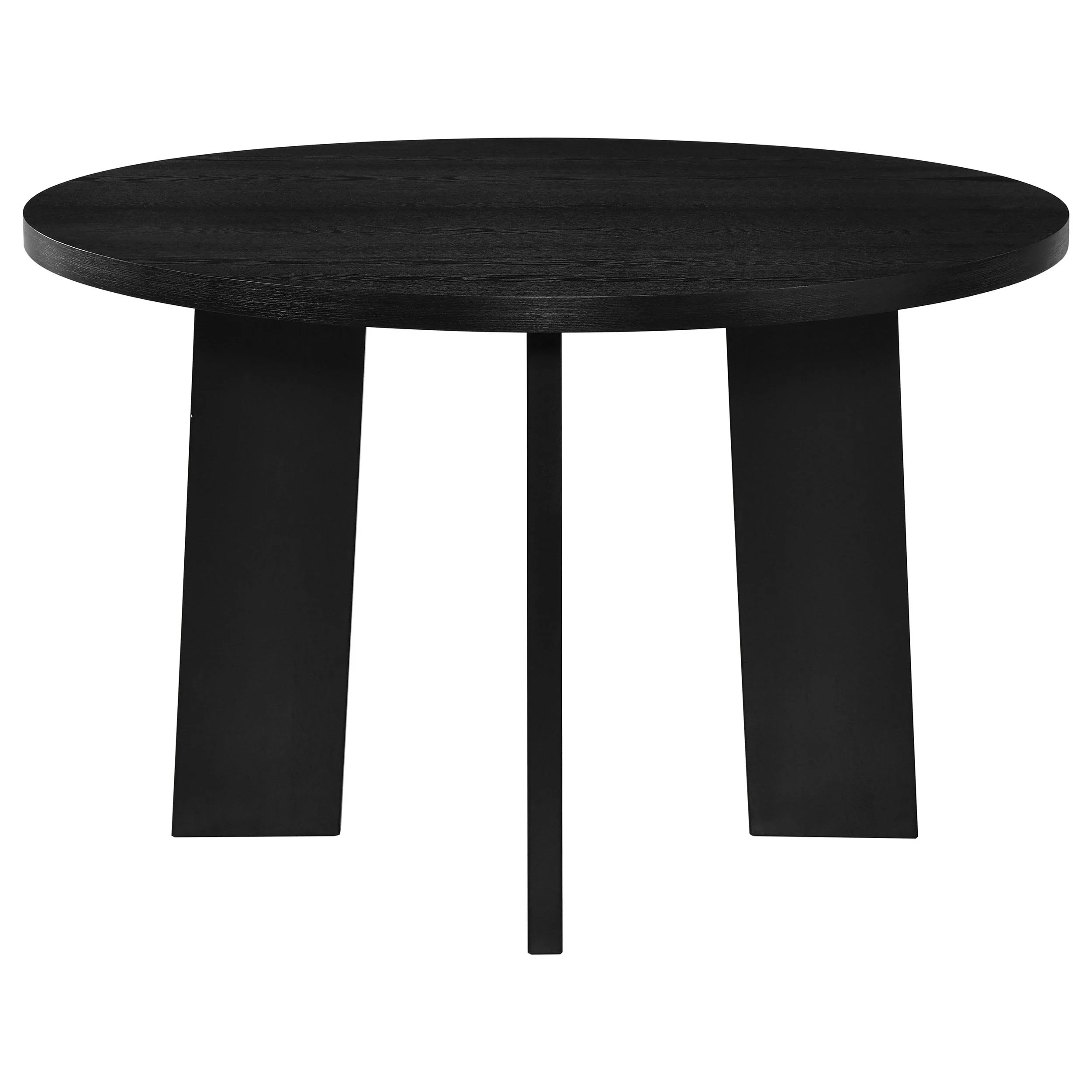 Strouse 47-inch Round Wood Dining Room Table Black - Image 2