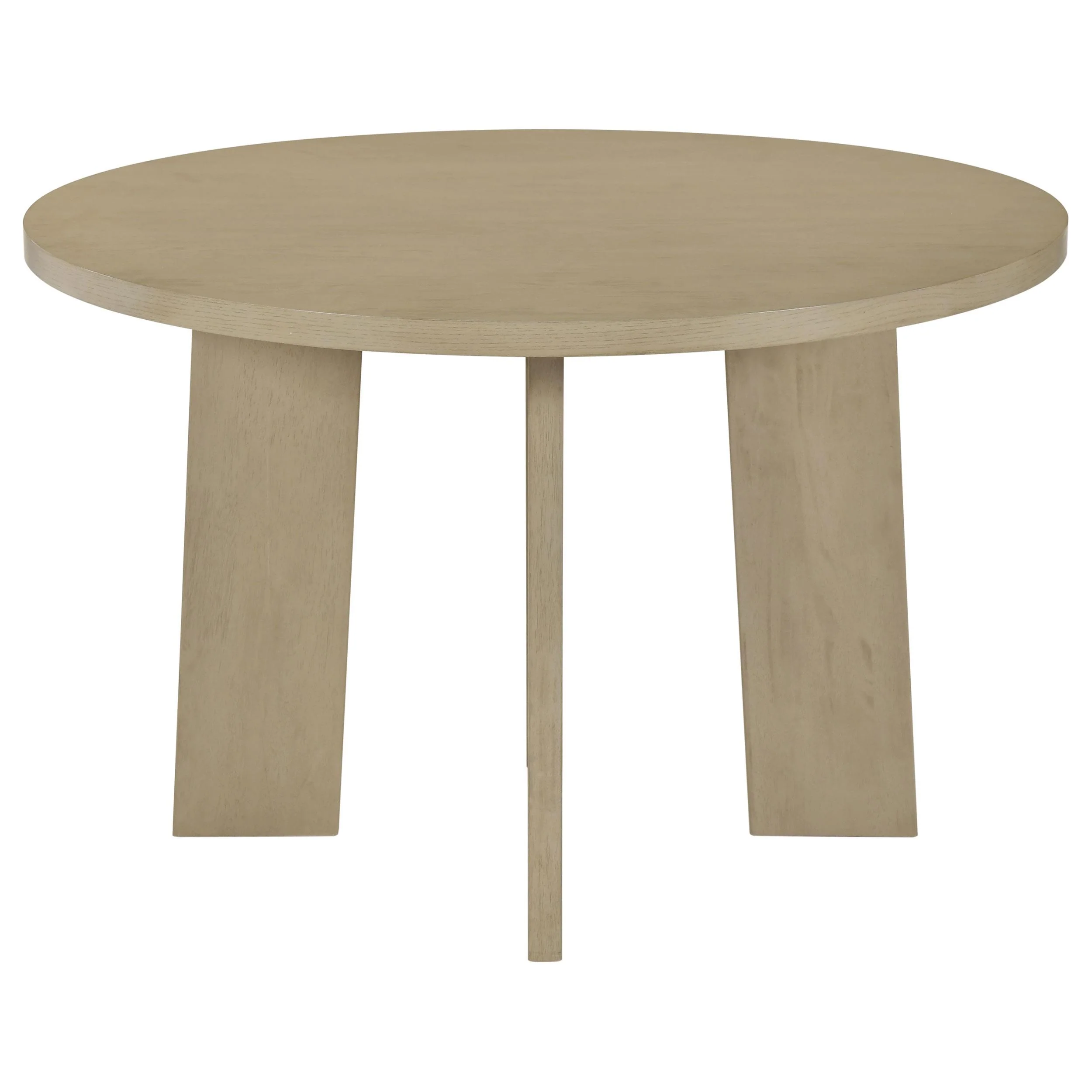 Strouse 47-inch Round Wood Dining Room Table Natural Oak - Image 2