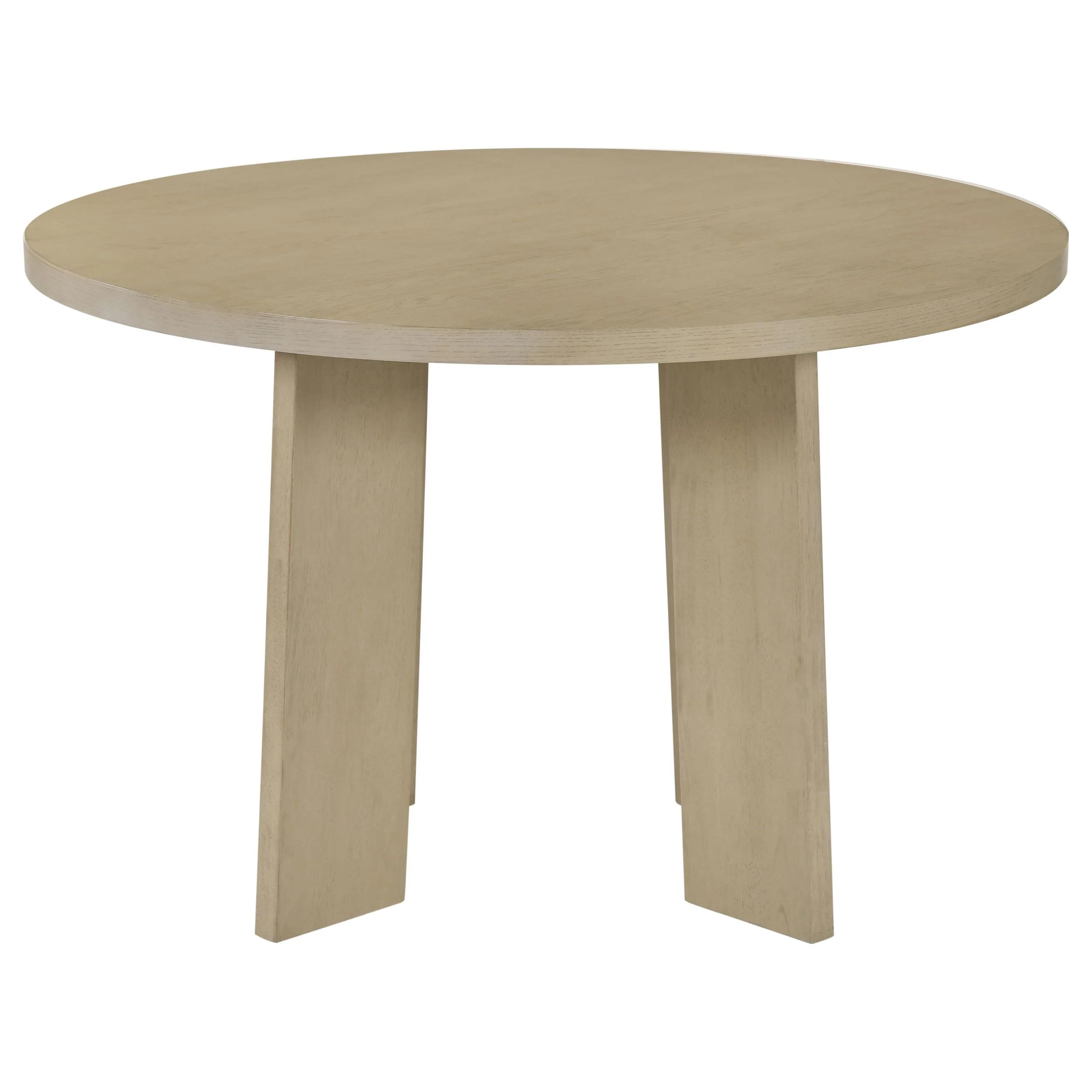 Strouse 47-inch Round Wood Dining Room Table Natural Oak - Image 3