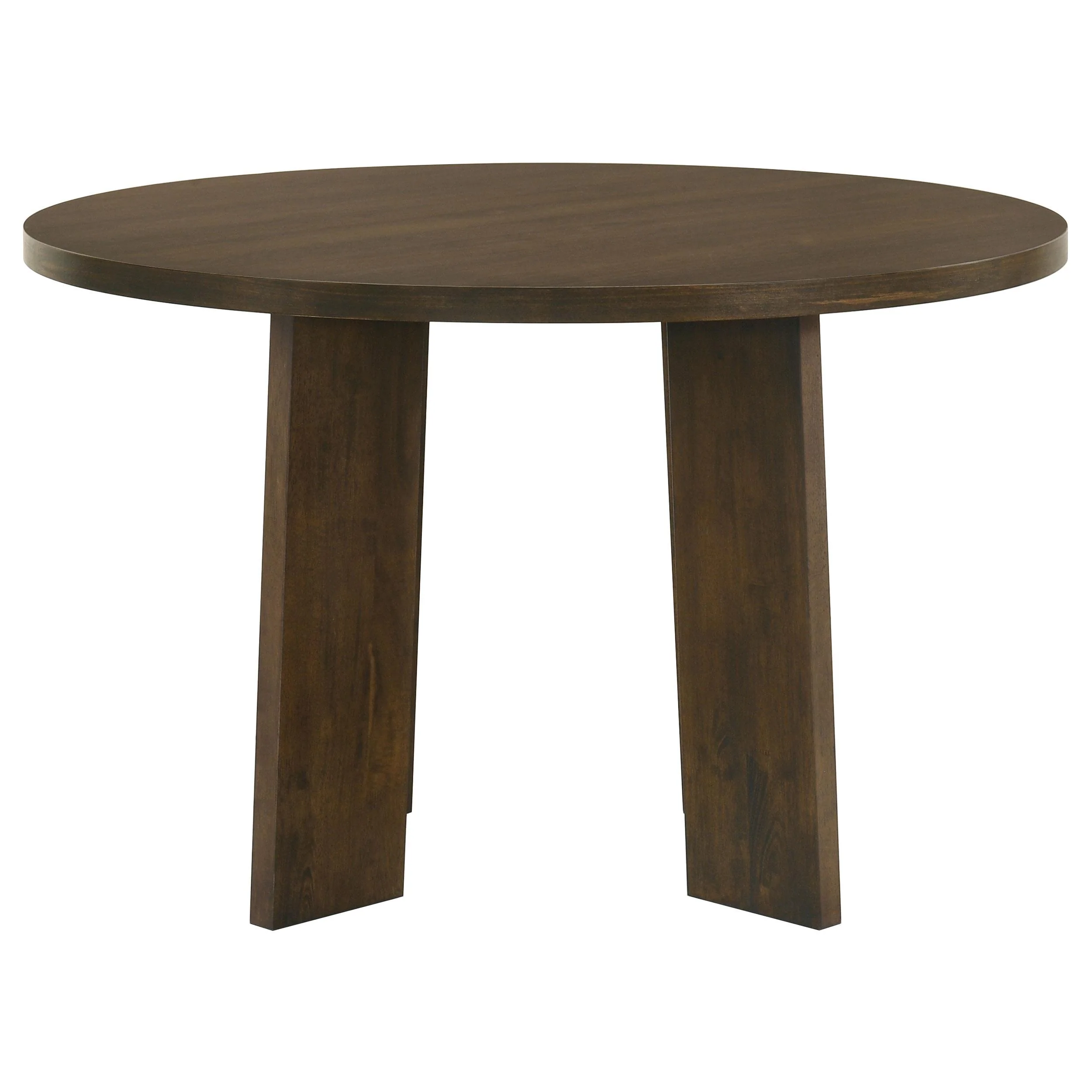 Strouse 47-inch Round Wood Dining Room Table Walnut - Image 3