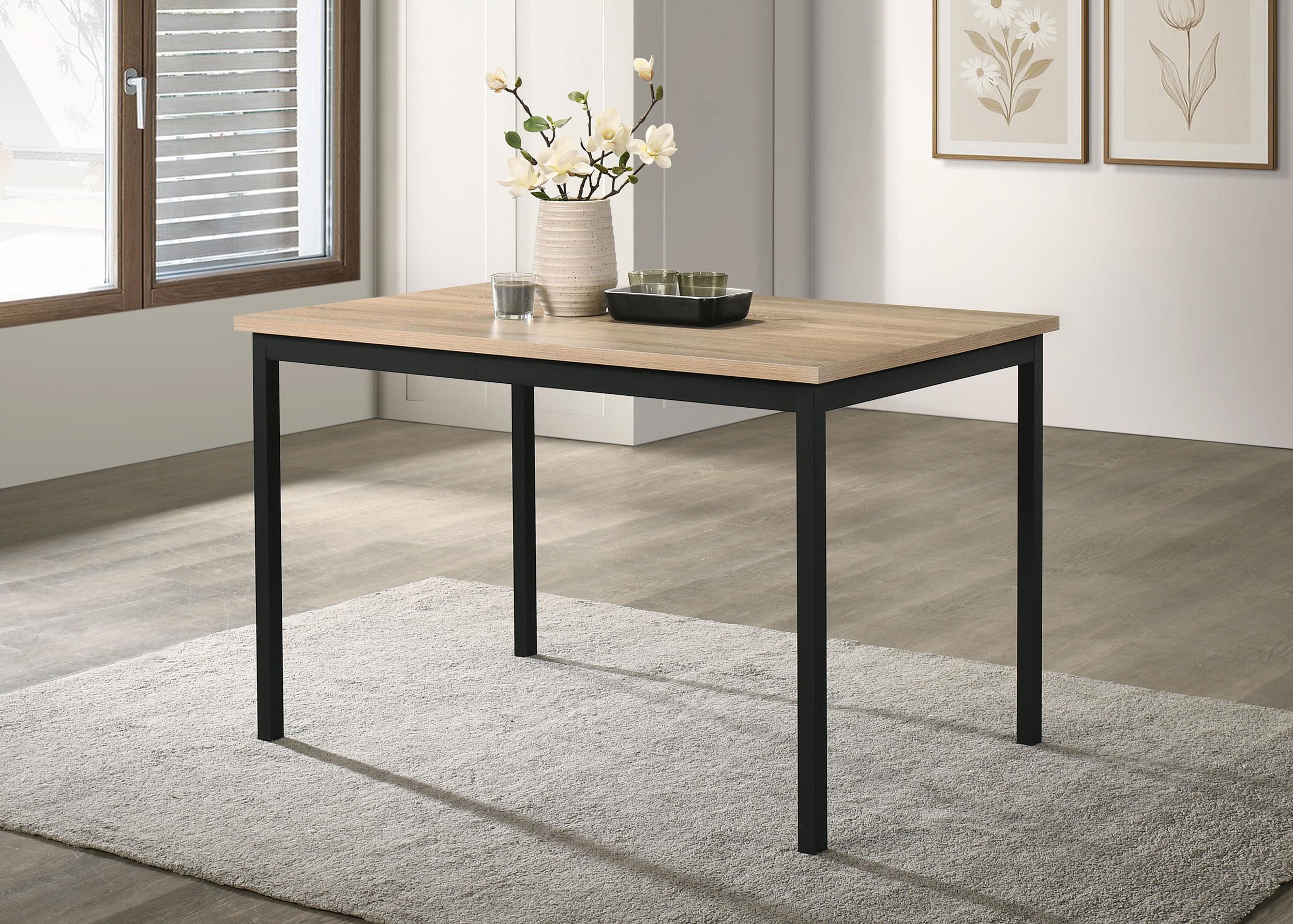 Garza Rectangular 48-inch Dining Table Greige Oak - Image 2