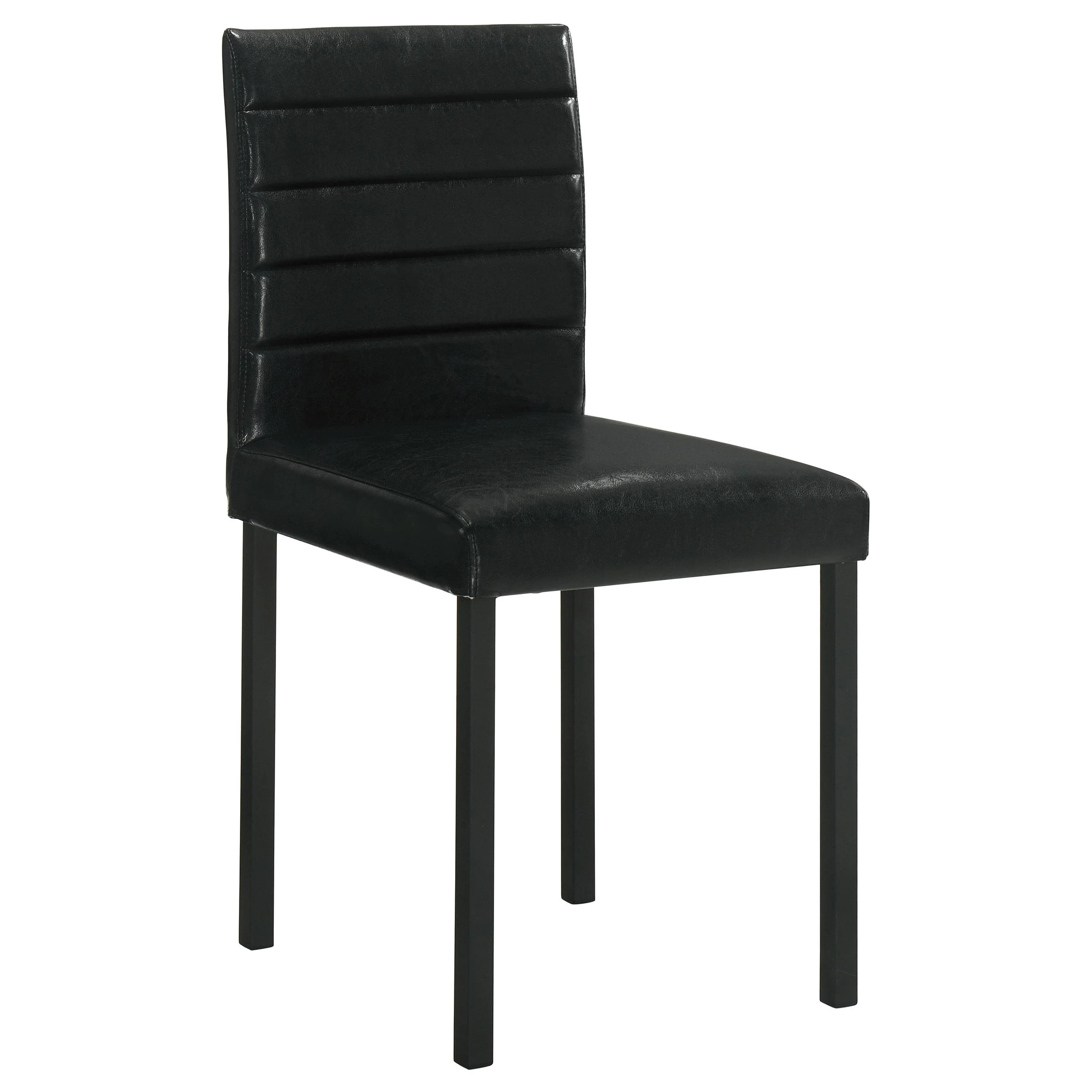 Garza Upholstered Dining Side Chair Black (Set of 4) - Image 3