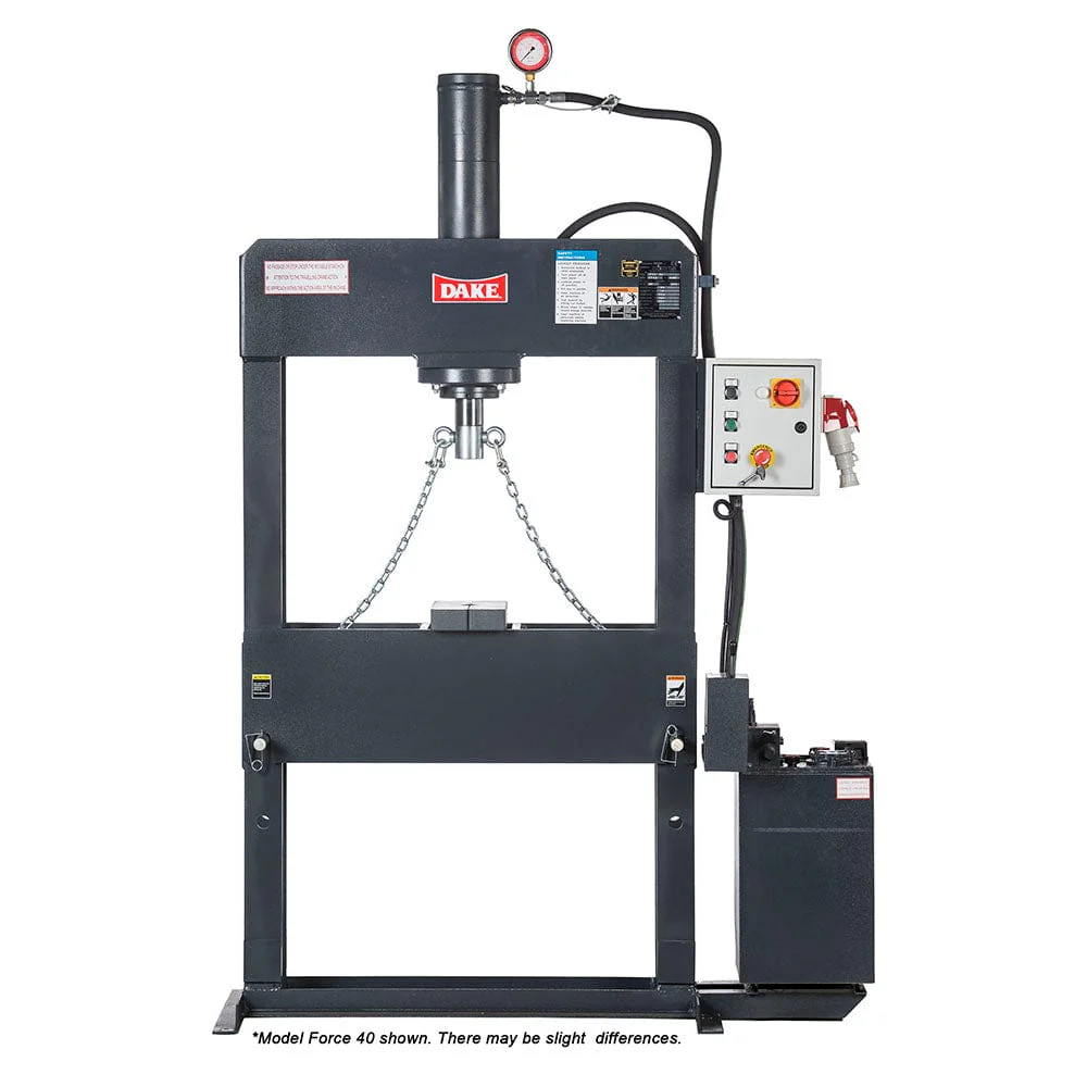 Hydraulic Press - Electrically Operated - H-Frame- 220V 3 Ph - 40-Ton - Image 1