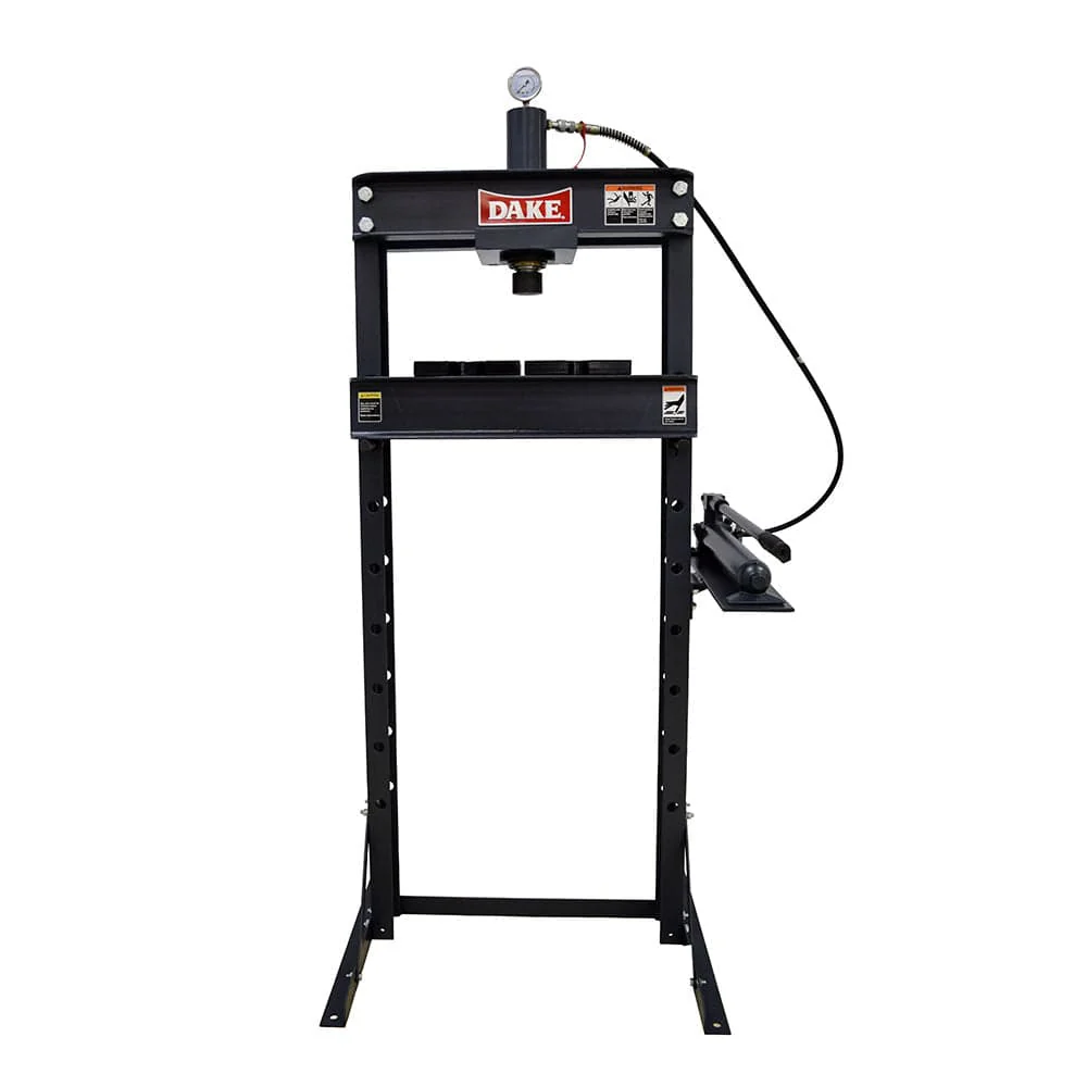 Utility Hydraulic Press - Manual - H-Frame - Floor - 10-Ton - Image 1