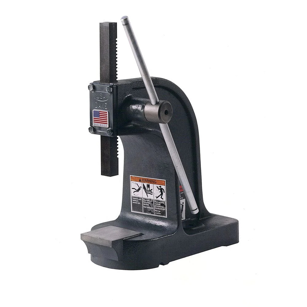 Single Leverage Arbor Press - Model X - Platen Type - 1-Ton - Image 1