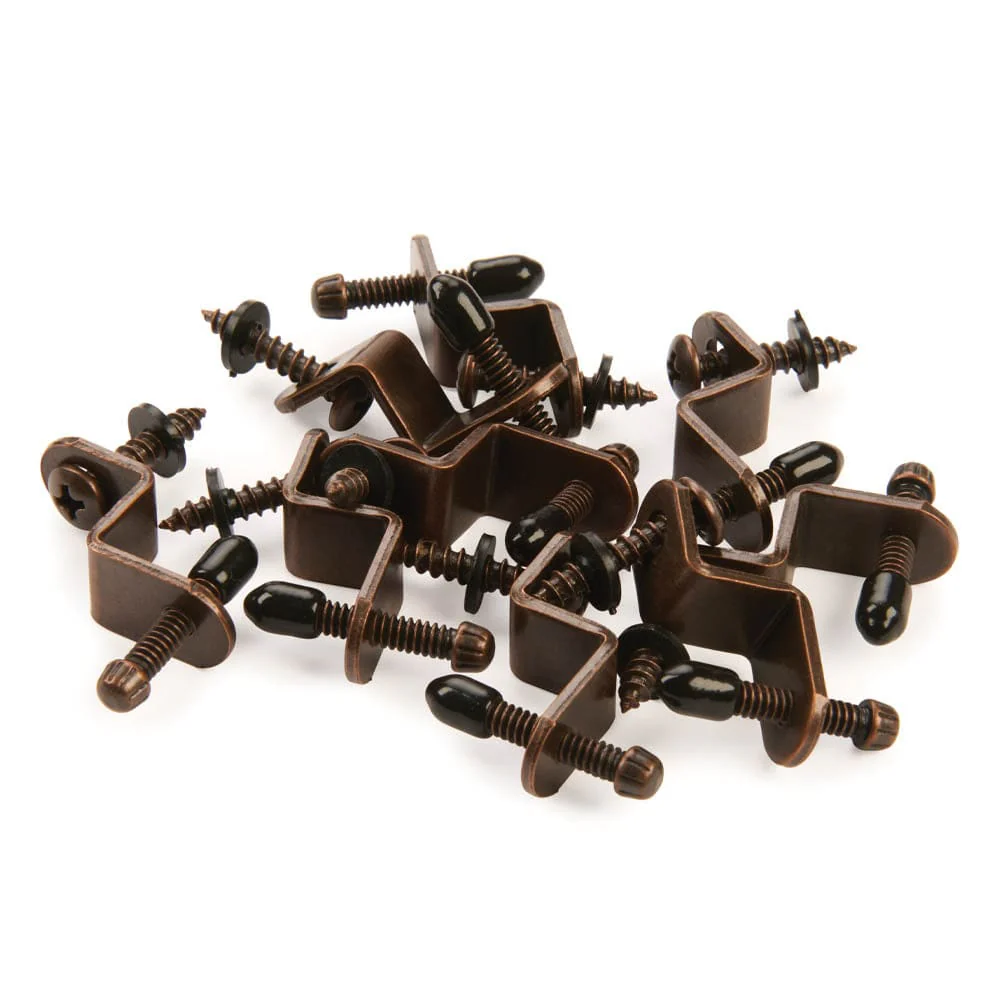 Glass Retainers with Thumbscrew for 1/4" Glass Panels - 10 Pack - Image 1
